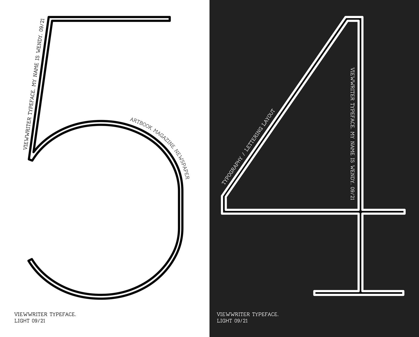 Type design and editorial creation