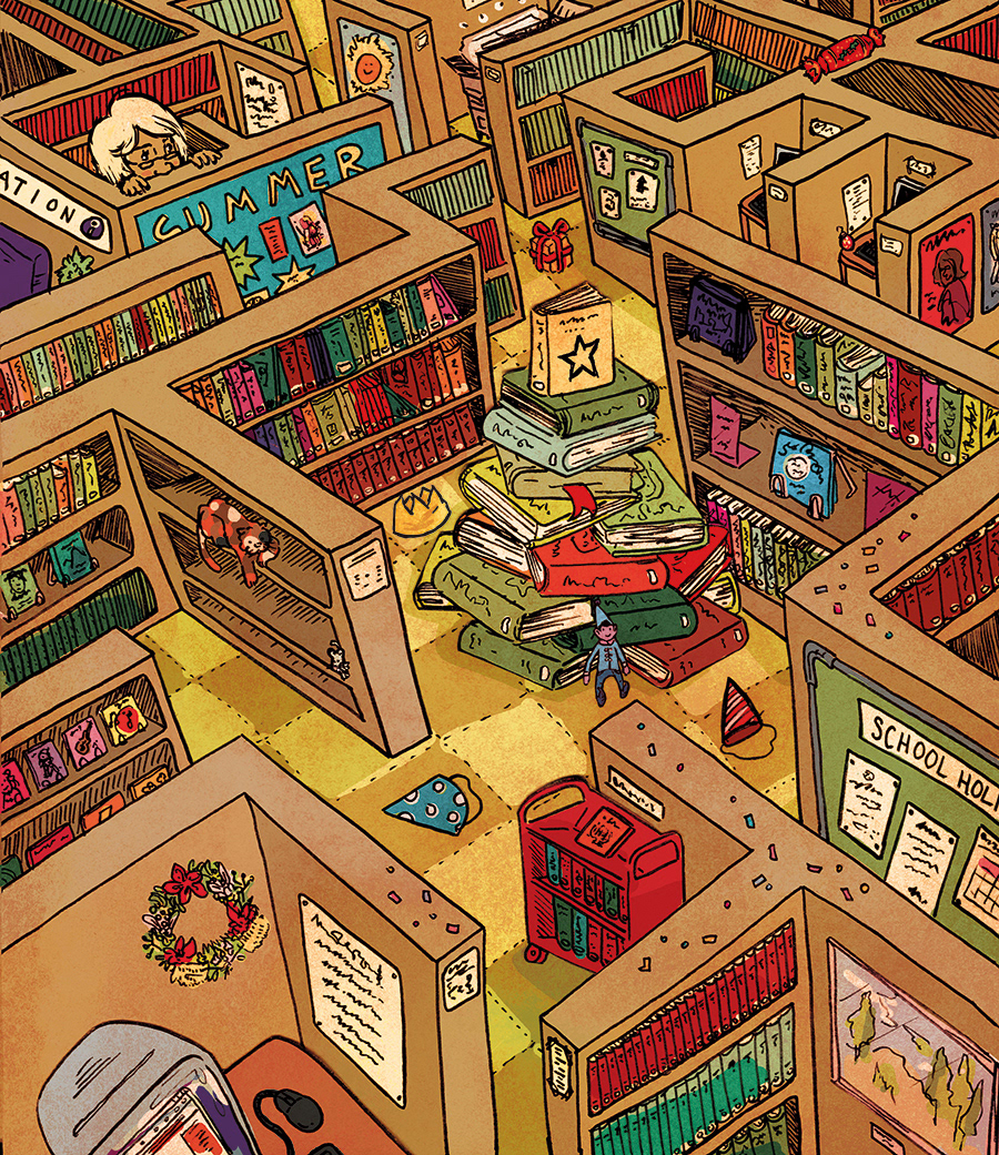 illustration for yarra plenty regional library.