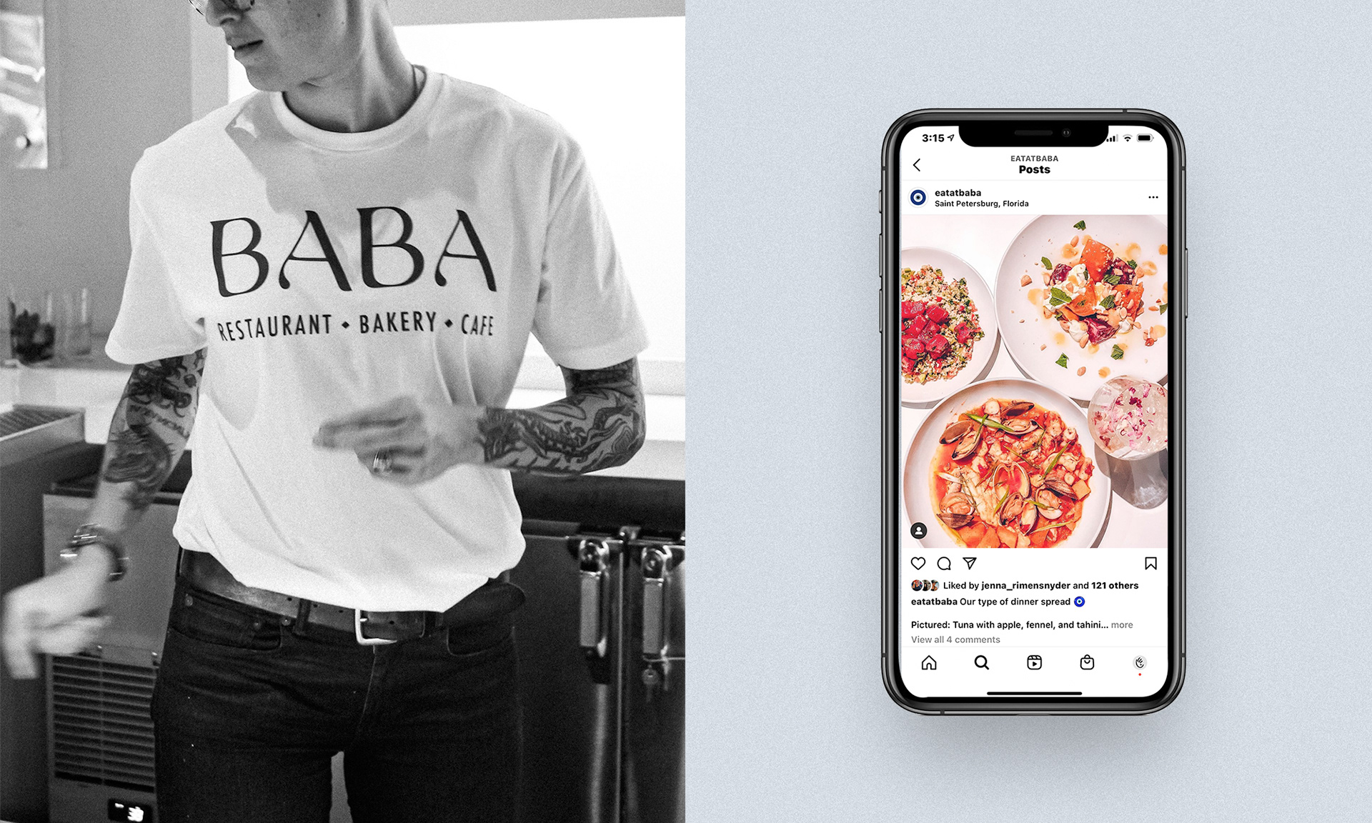 Eat at Baba: Staff Apparel & Social Media Configuration