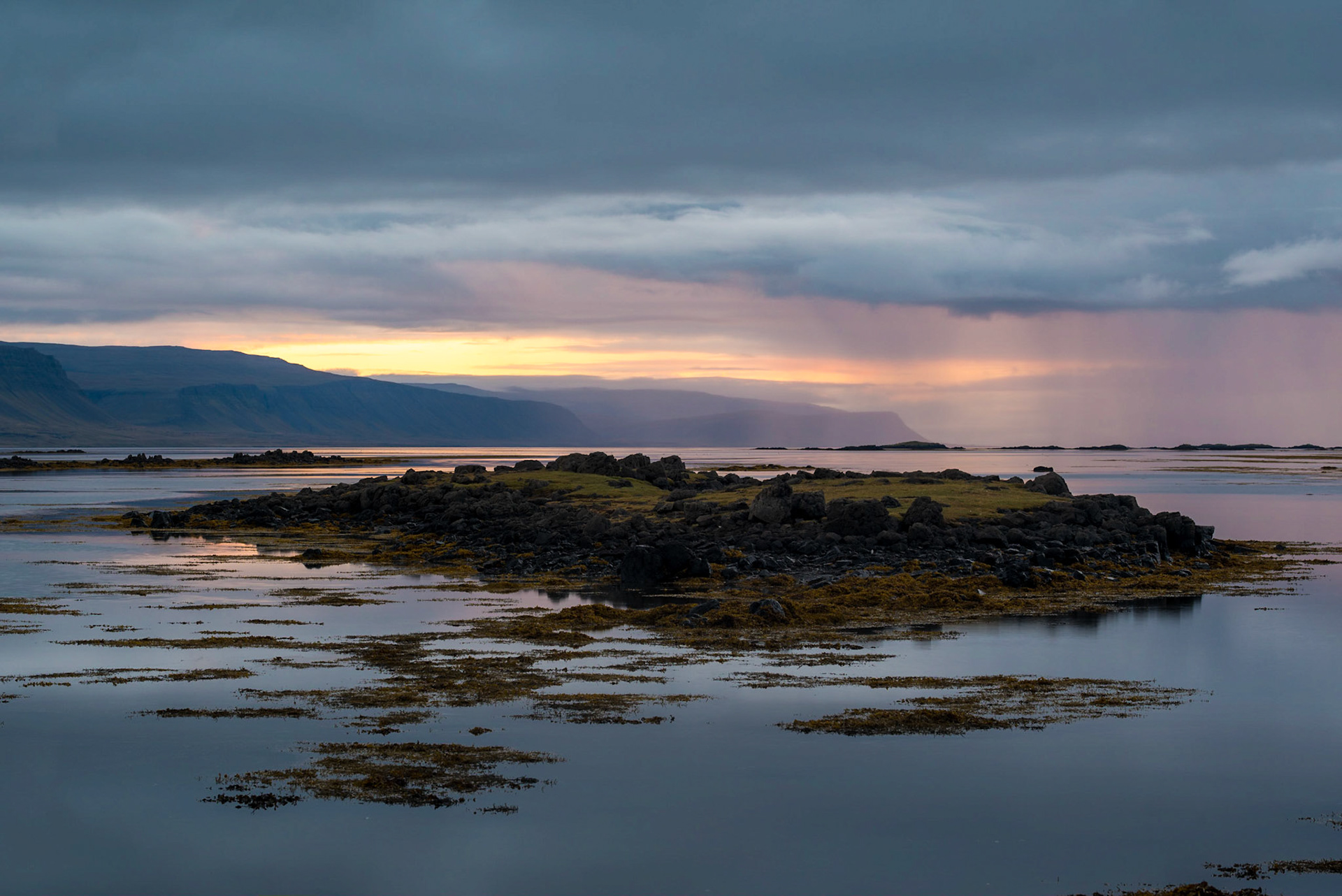 Sunset near Króksfjarðarnes, Westfjords