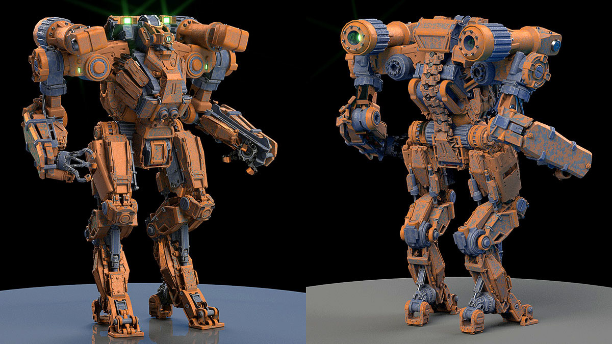 Mech Design (Maya, Redshift)