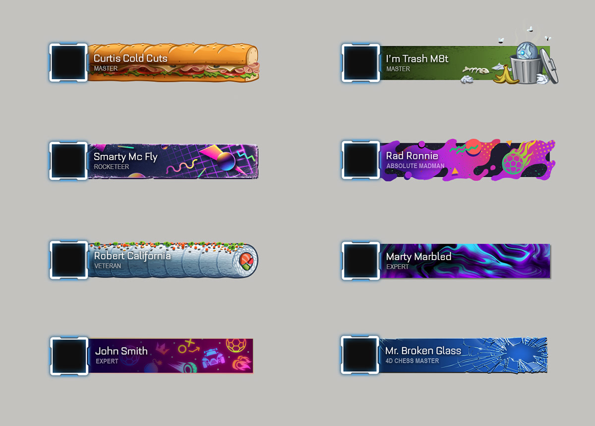 David Carron Rocket League Player Banners