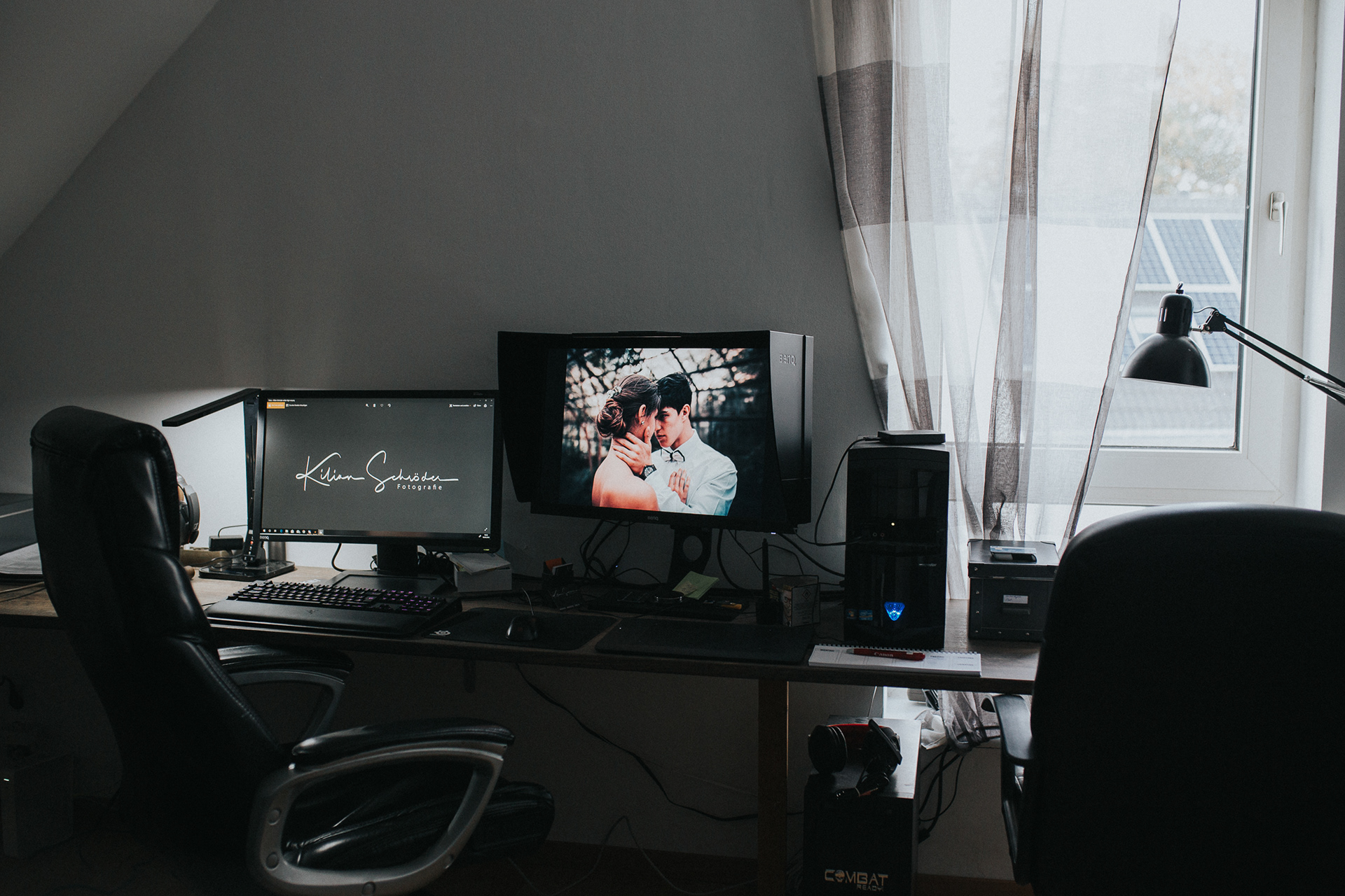 Der Arbeitsplatz von Kilian Schröder - Hochzeitsfotograf