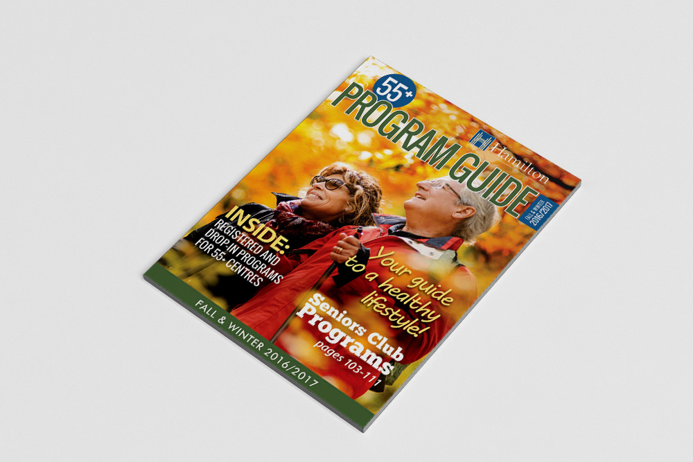 City of Hamilton - Seniors Recreation Guide // Image Editing + Editorial Design