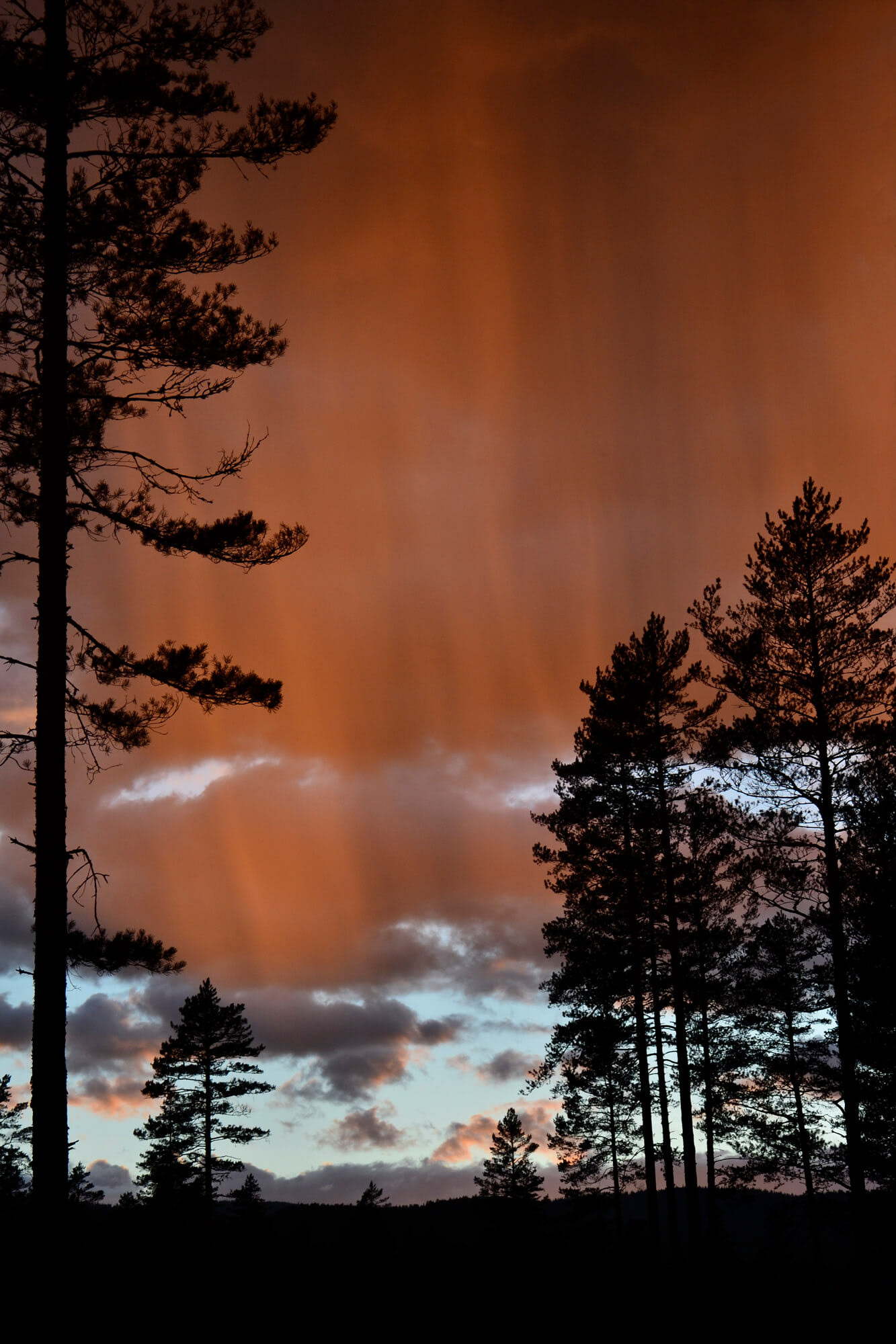 Rain and sunset in Norway, 2018