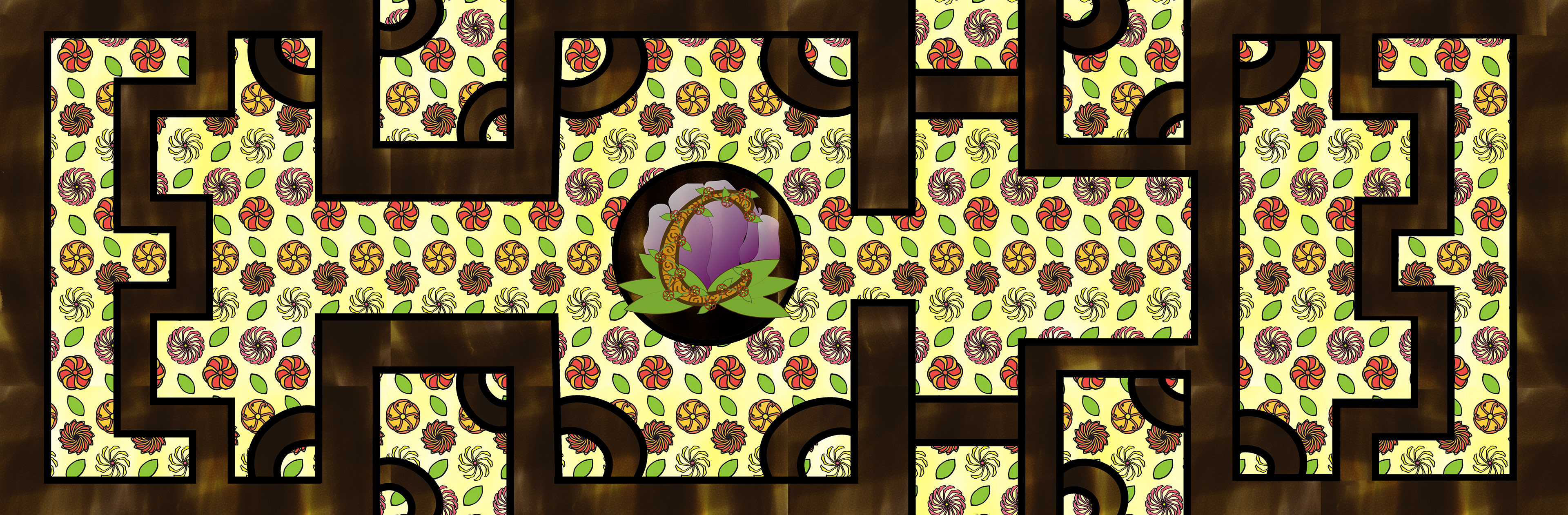 Floral Scroll Design, Fall 2016