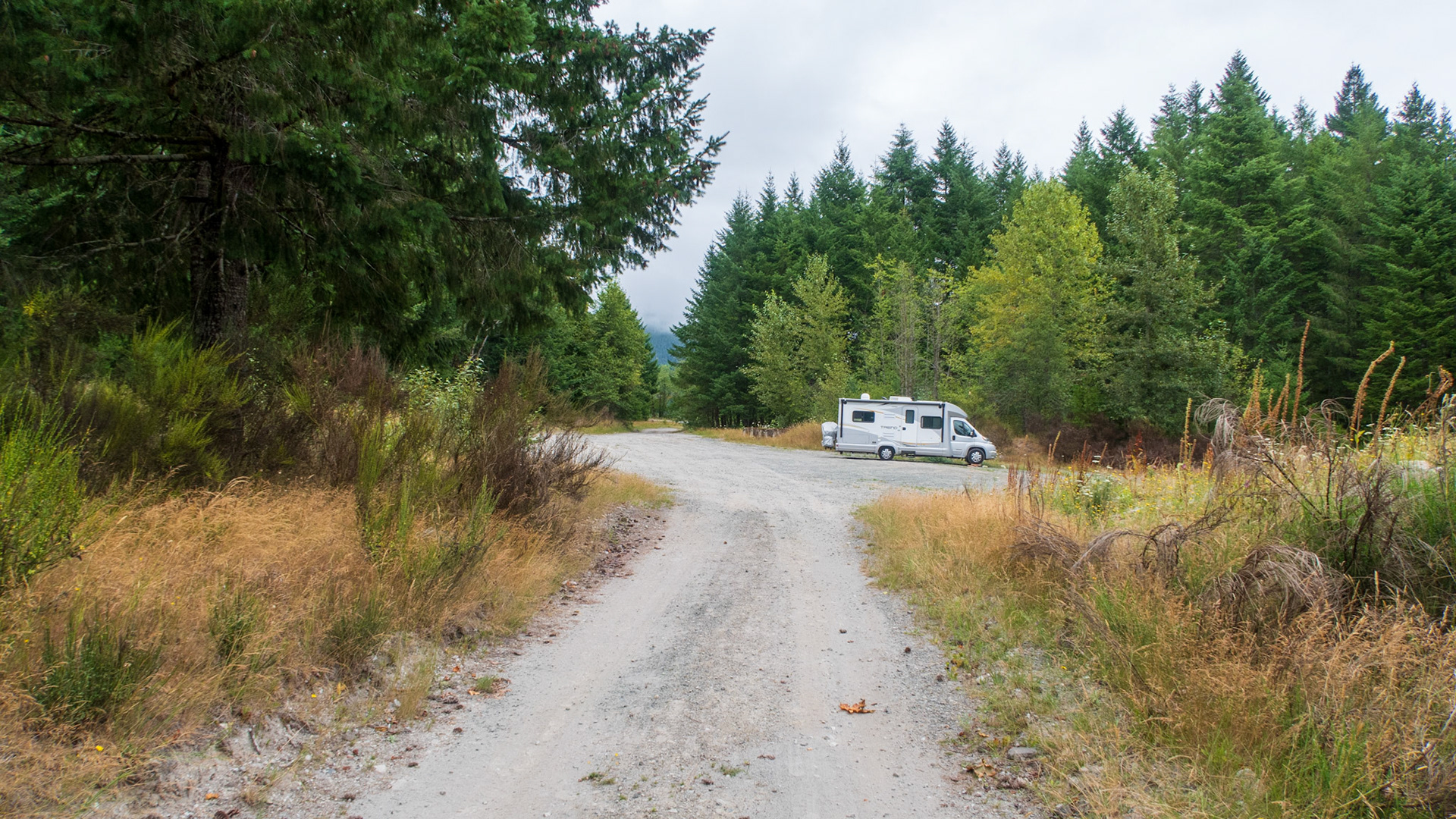 Camping near Ape Cave