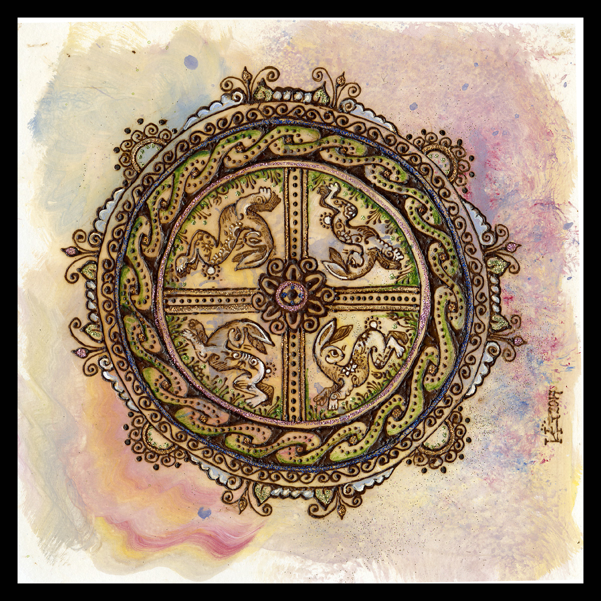 Leaping Bunnies Mandala