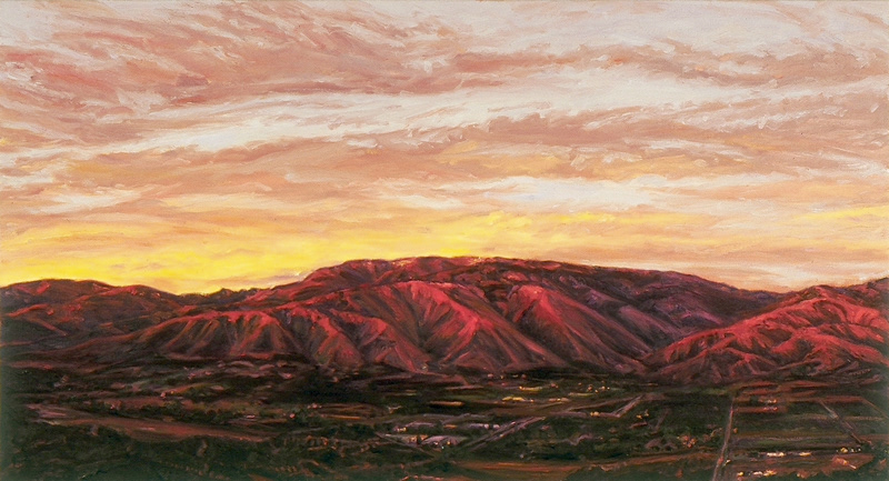 August 2004, oil on canvas, 18in x 33in