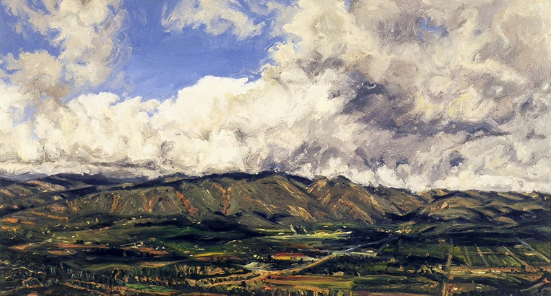 March 2000, oil on canvas, 18in x 33in