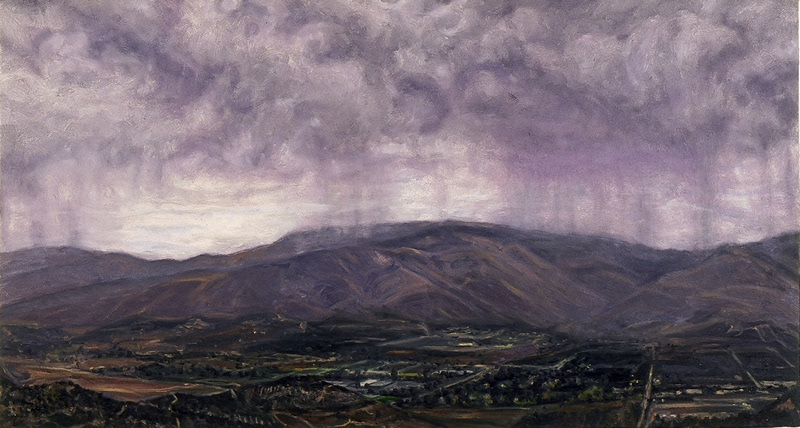 July 2001, oil on canvas, 18in x 33in