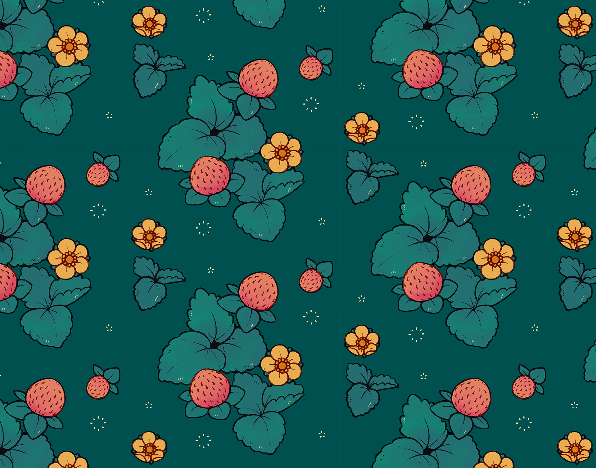 Blender Pattern celebrating garden pests