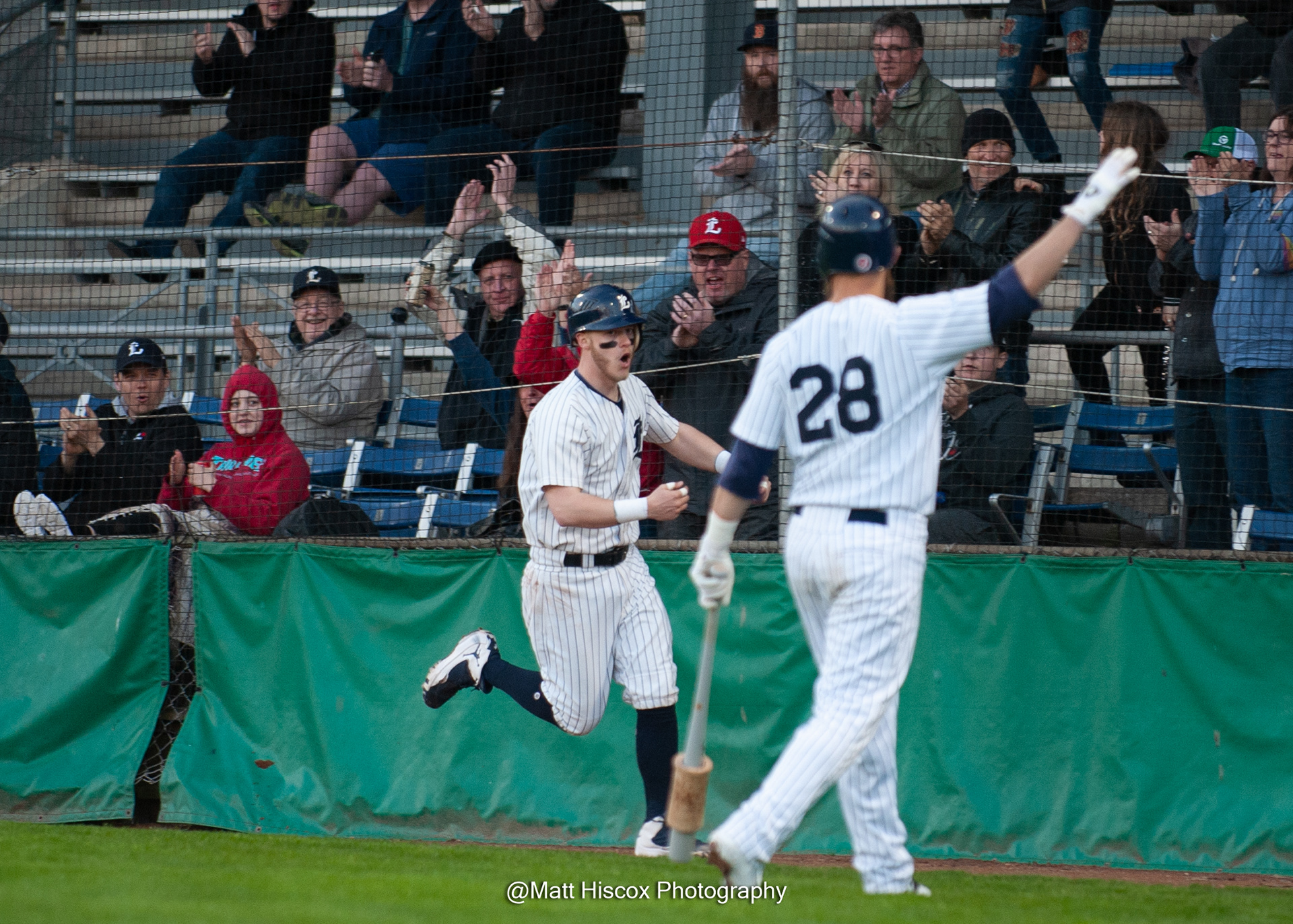 Mike Ambrose fist pumps