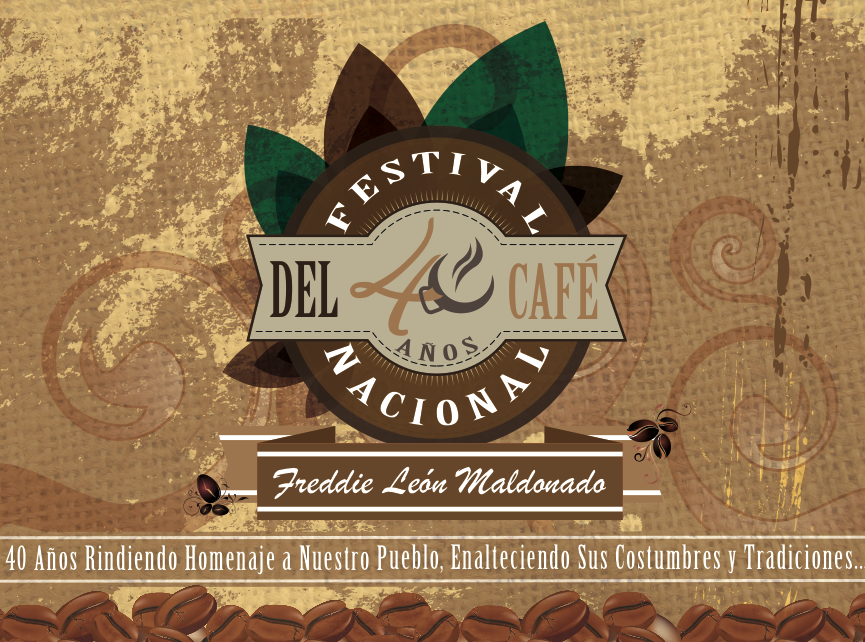 Alberto Colon National Festival of Coffee. Yauco PR Brochure Calendar