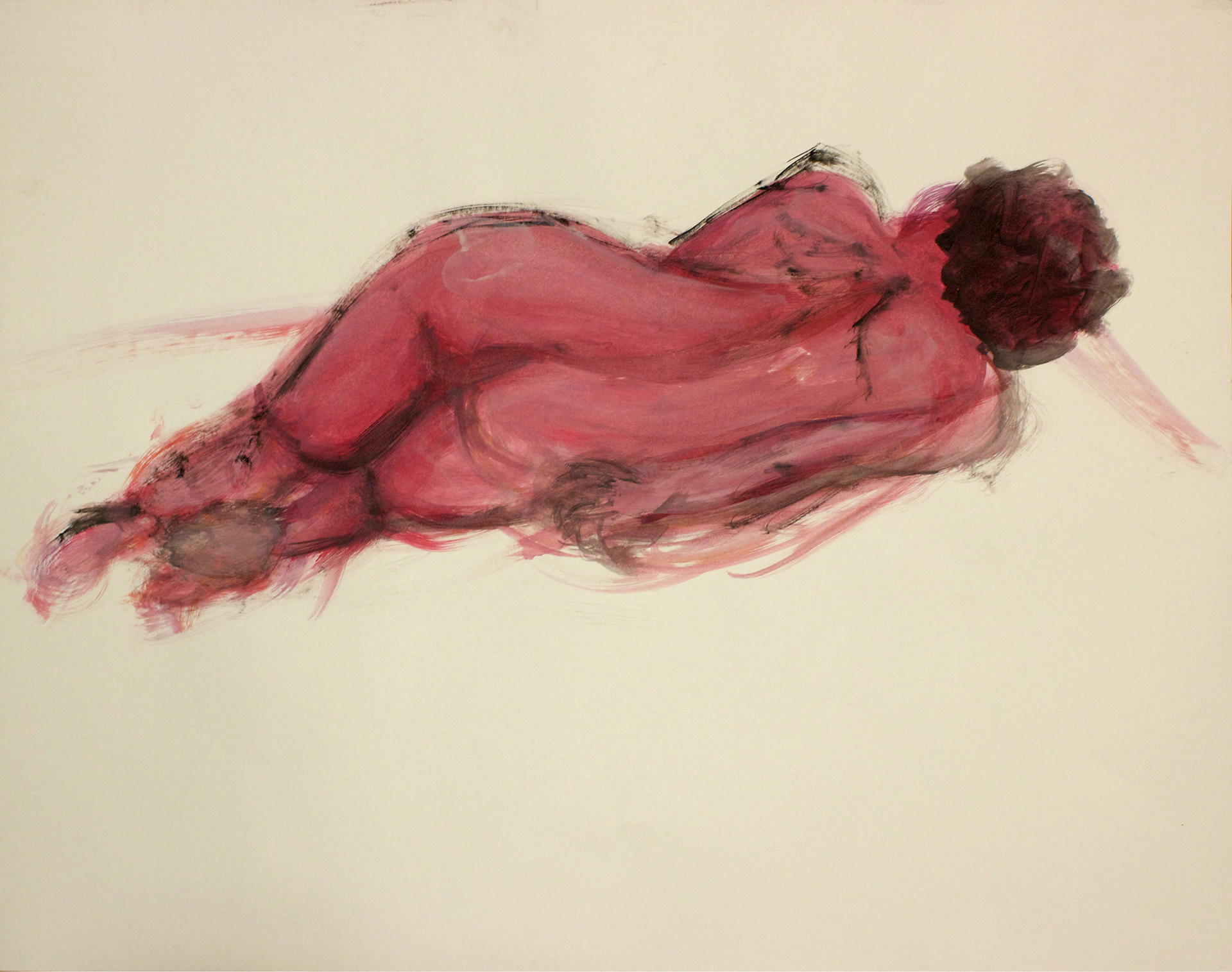 "Figure 3" 18x24, Acrylic on paper, 2014