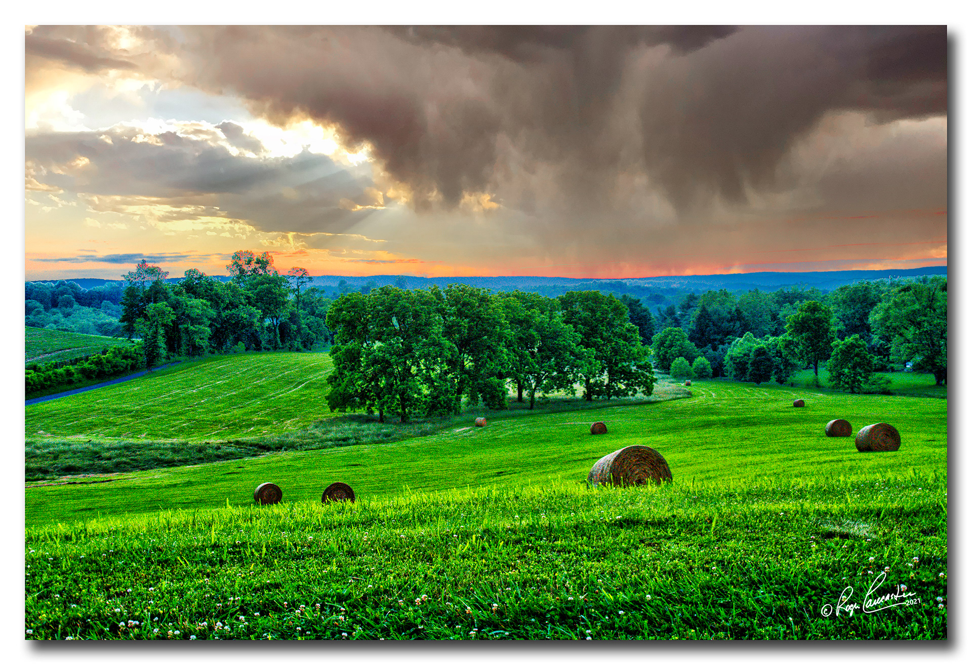 Print 22....Hayfield on Loyalty Road, Waterford VA