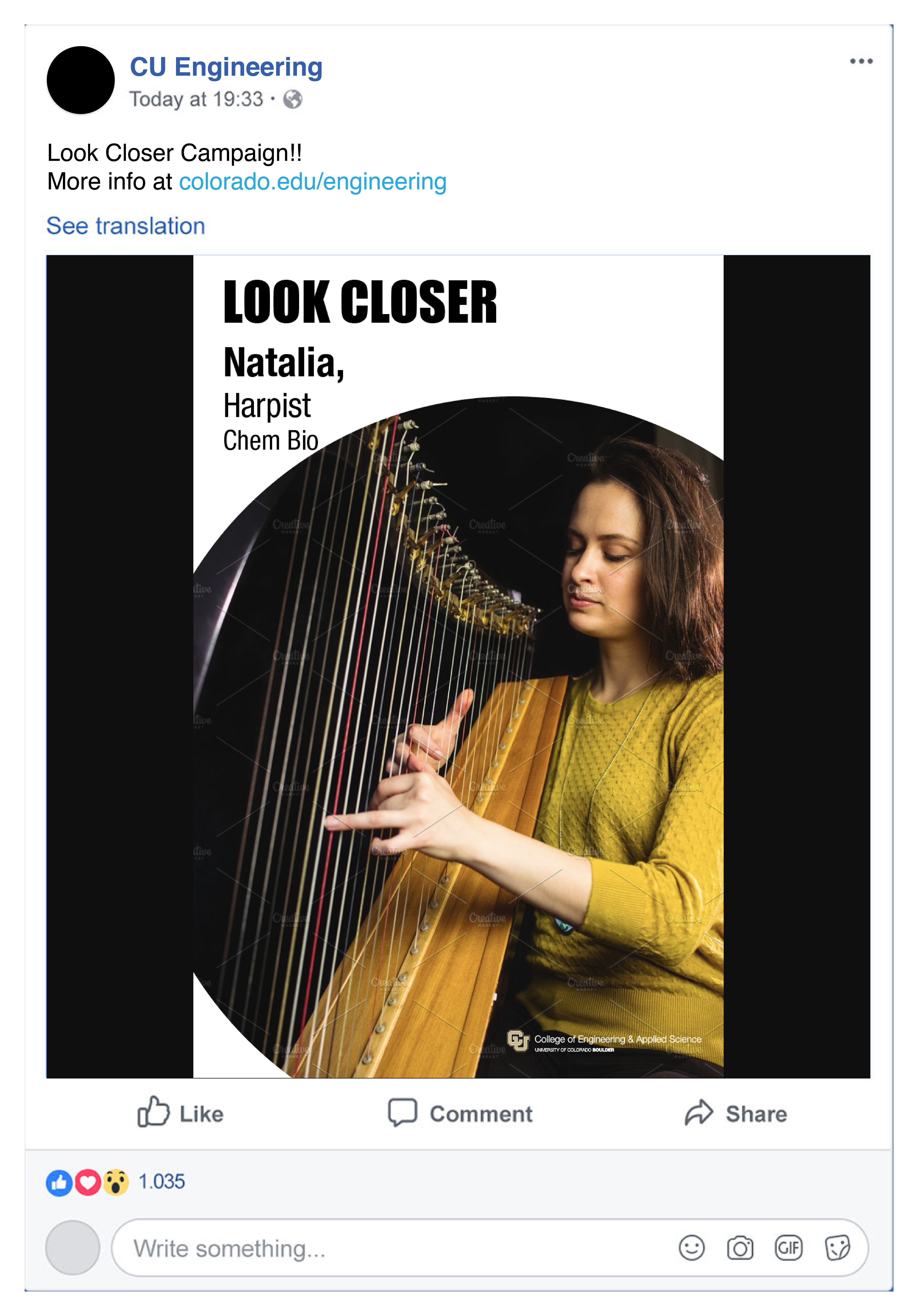 Facebook mockup