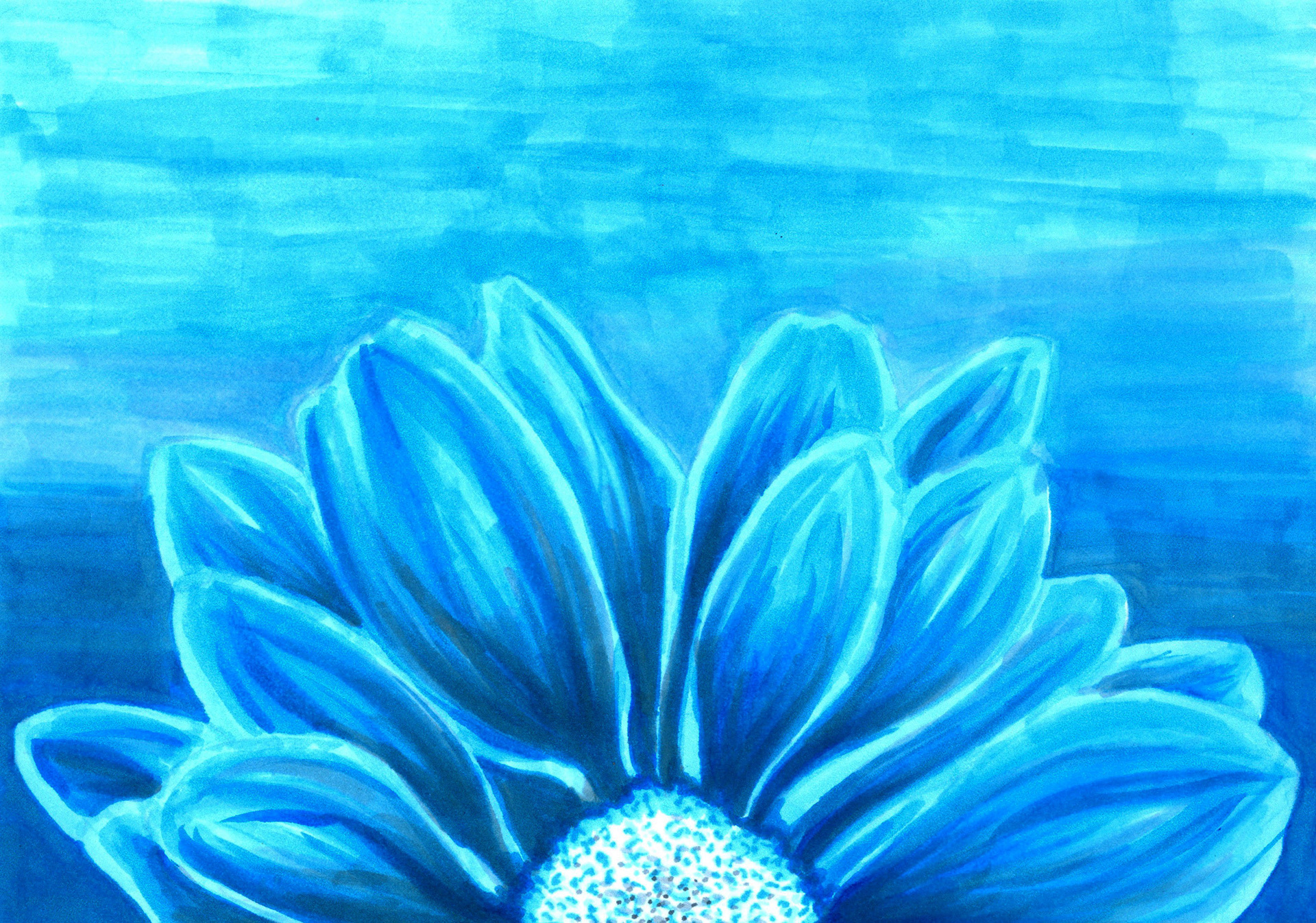 Marker—Monochromatic Color Scheme—Non-Original Image