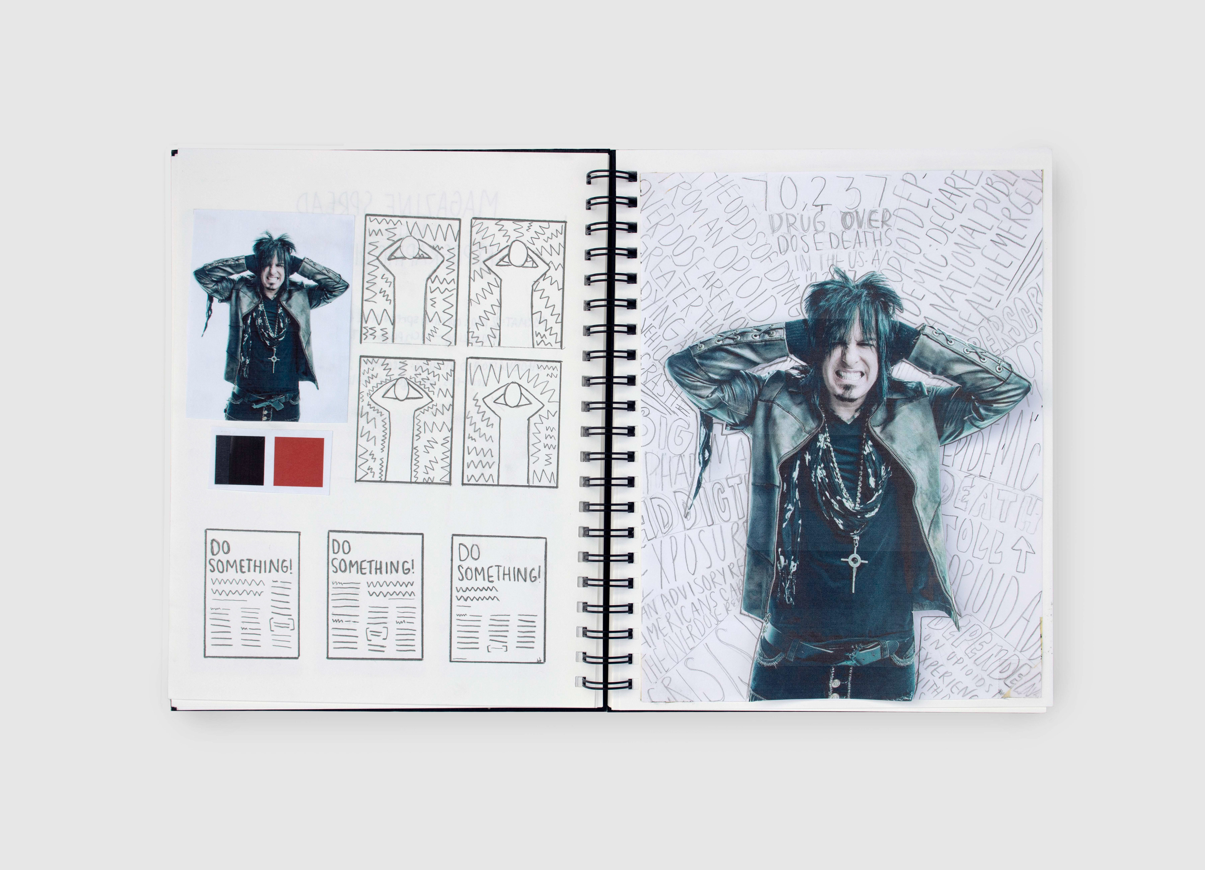 Page Layout & Typrographic Illustration Process in Sketchbook