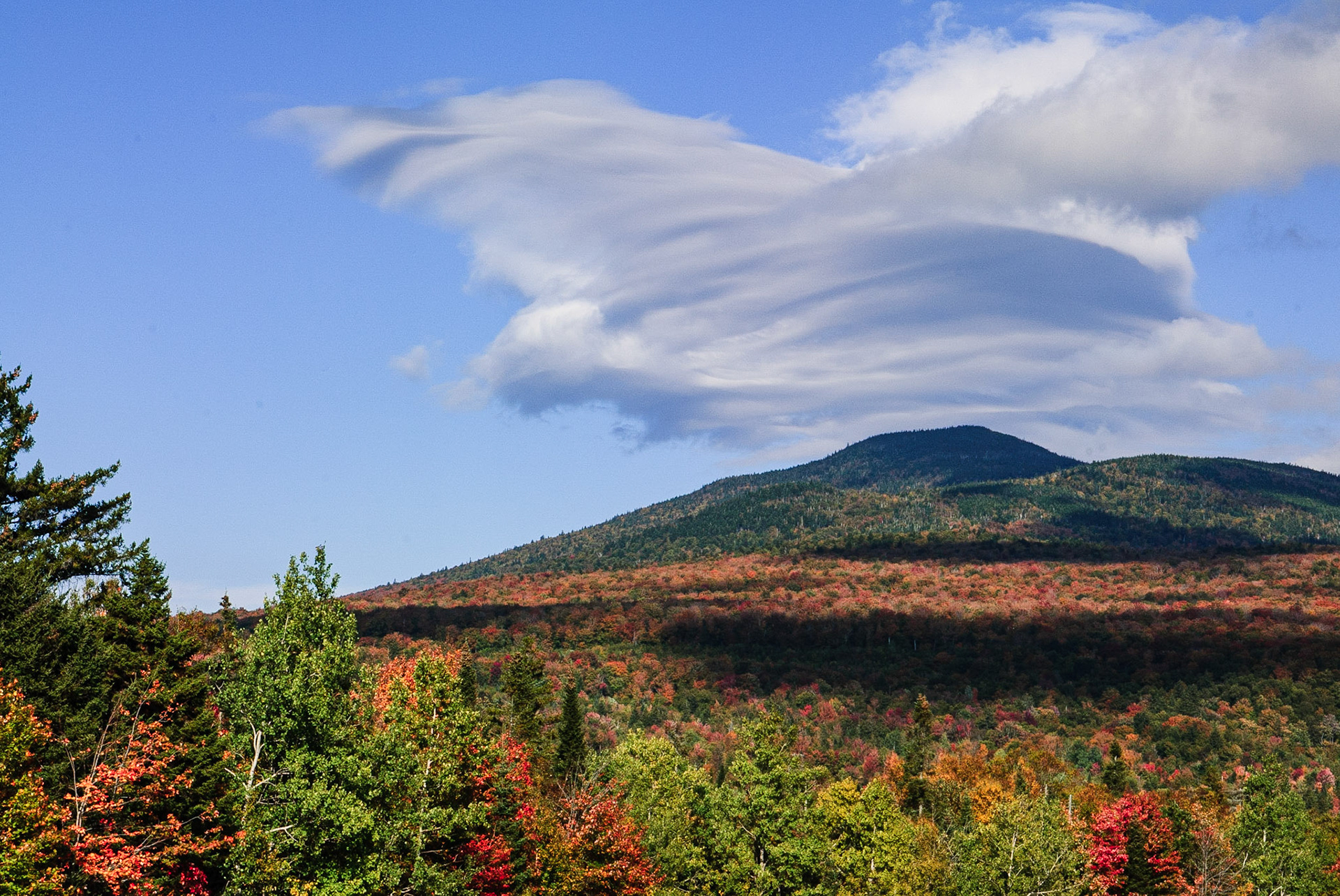Cloud over Mountain, NH