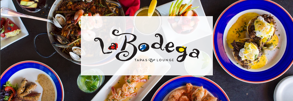 La Bodega is a popular Kansas City Spanish tapas restaurant. Logo and branding by Eric Schotland.