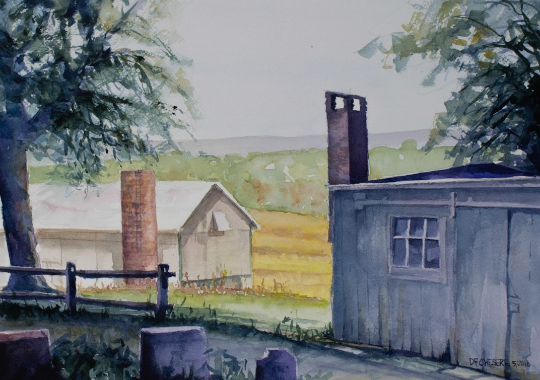 Burkittsville Cemetery - Watercolor