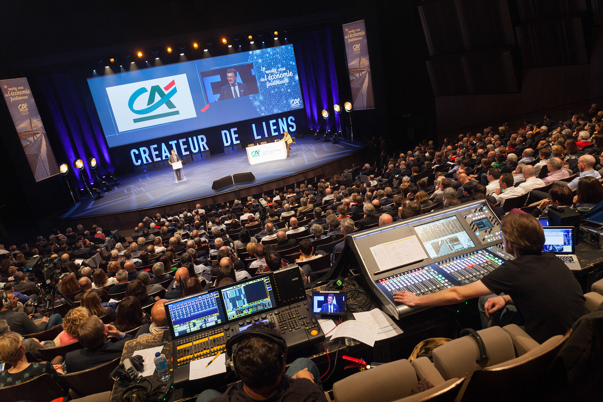 Assemblée Générale du Crédit Agricole au Quartz en présence du PDG