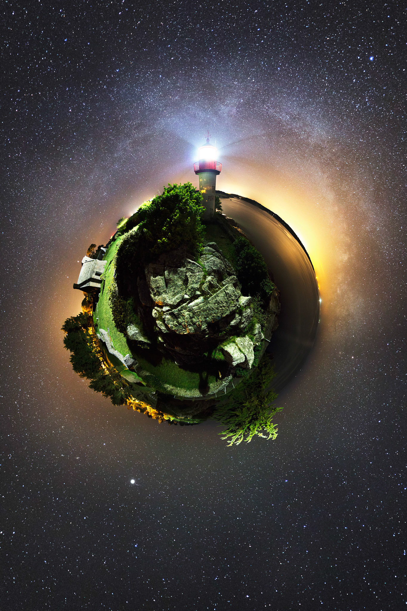 Port Manec'h en version "petite planète"