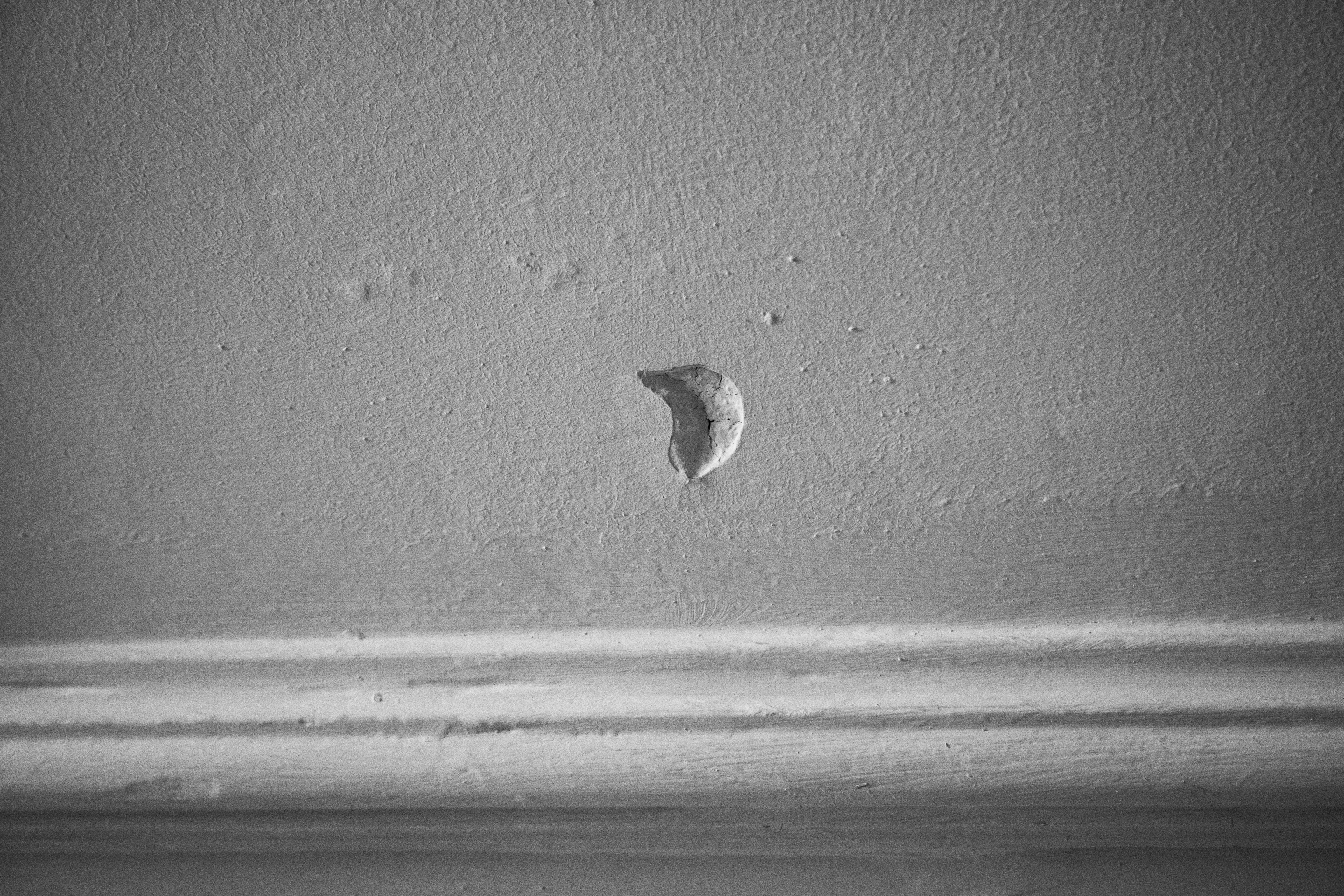 Small chip in the wall