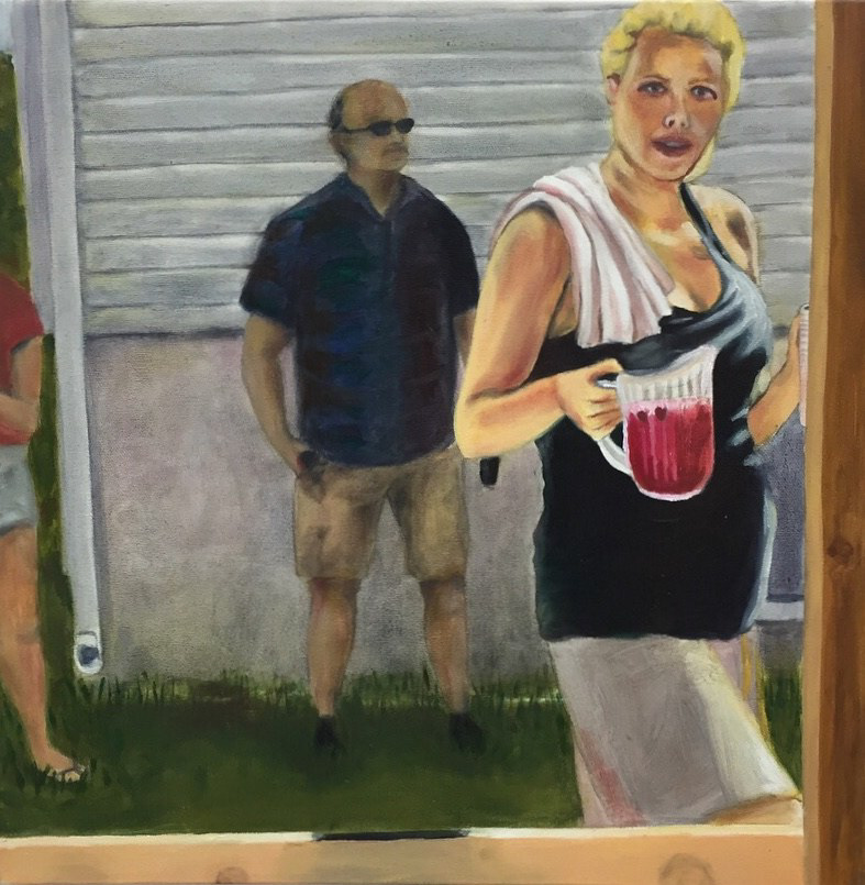 “Blood Is Thicker Than Beer (ii)” 20″x20″, Oil on Canvas, 2017