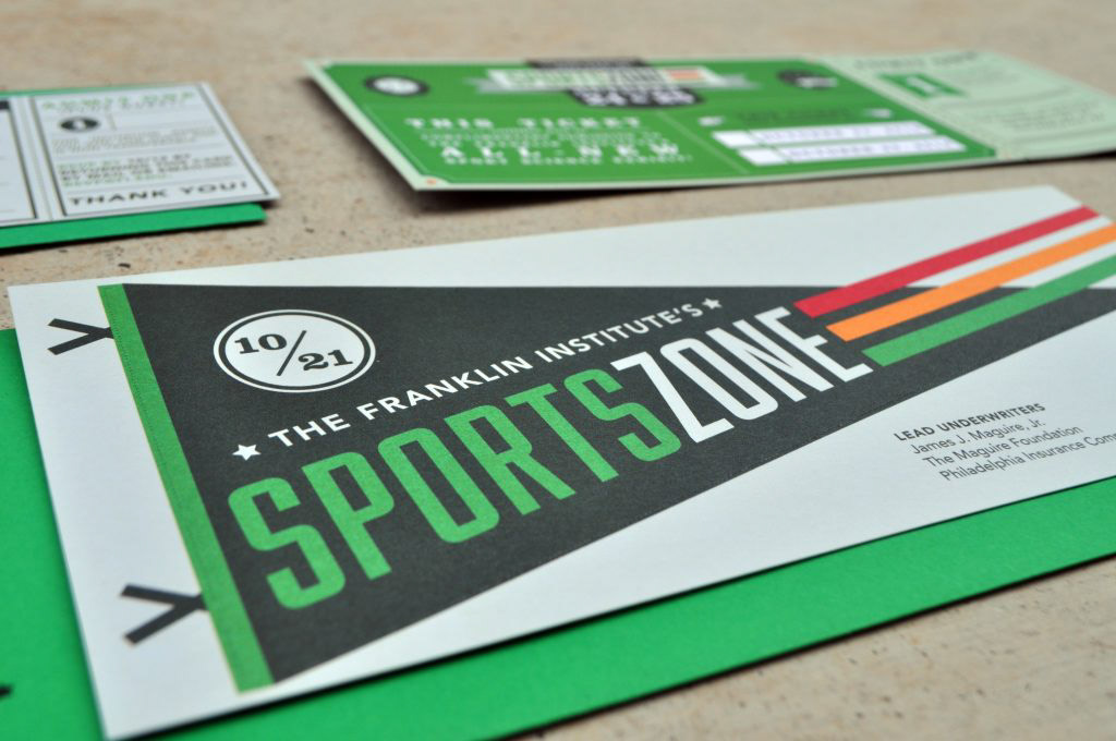 Detail shot of the invitation