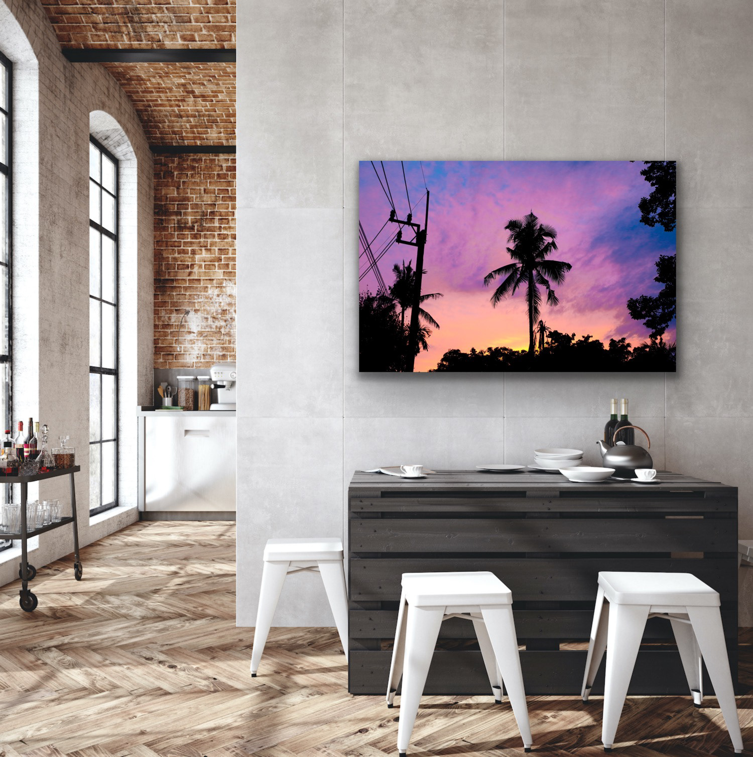 Koh Phangan, village sundown