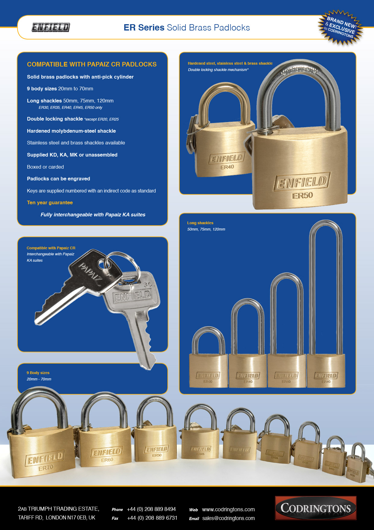 Leaflets: ER range