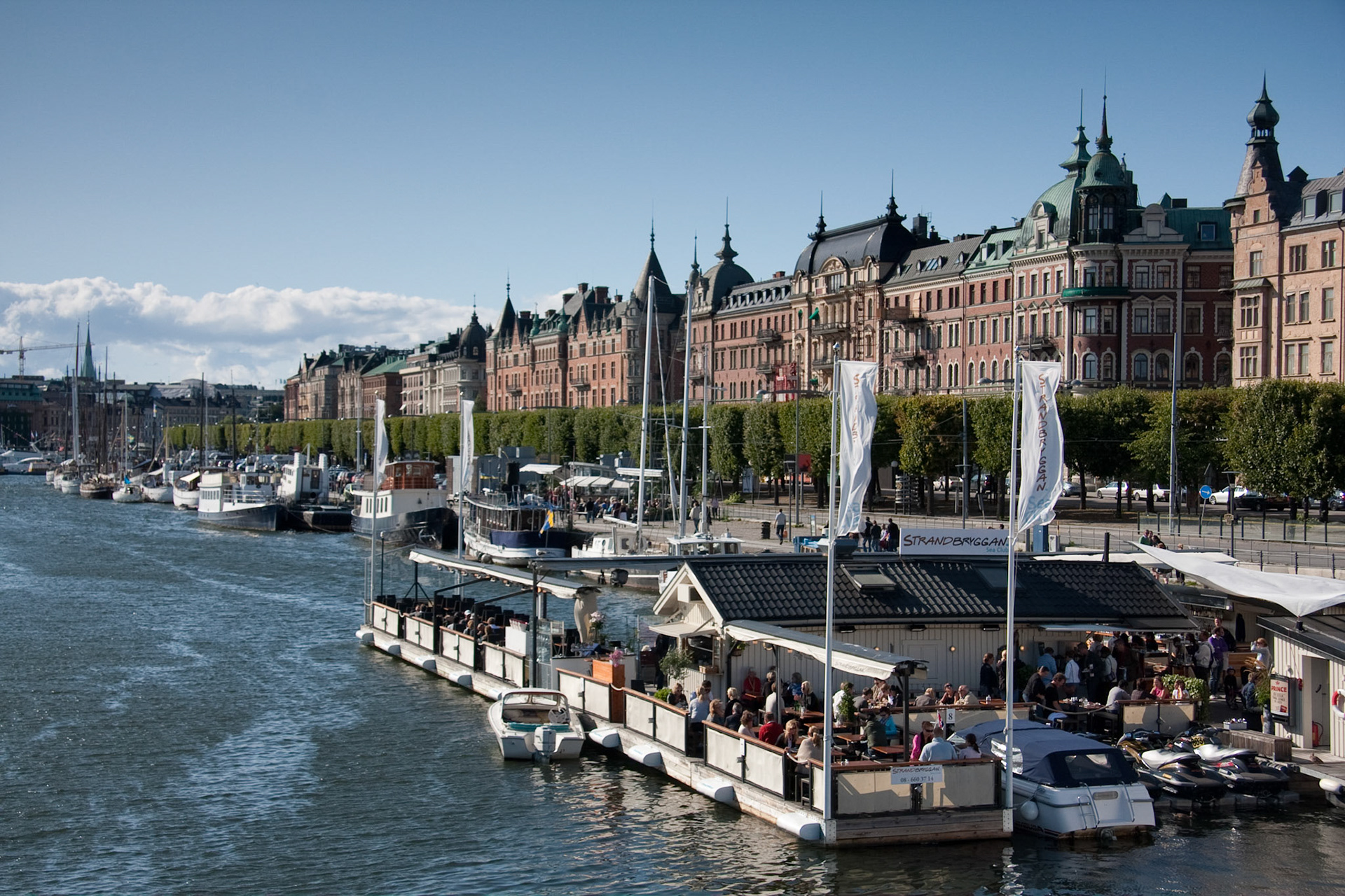 Exclusive waterfront street