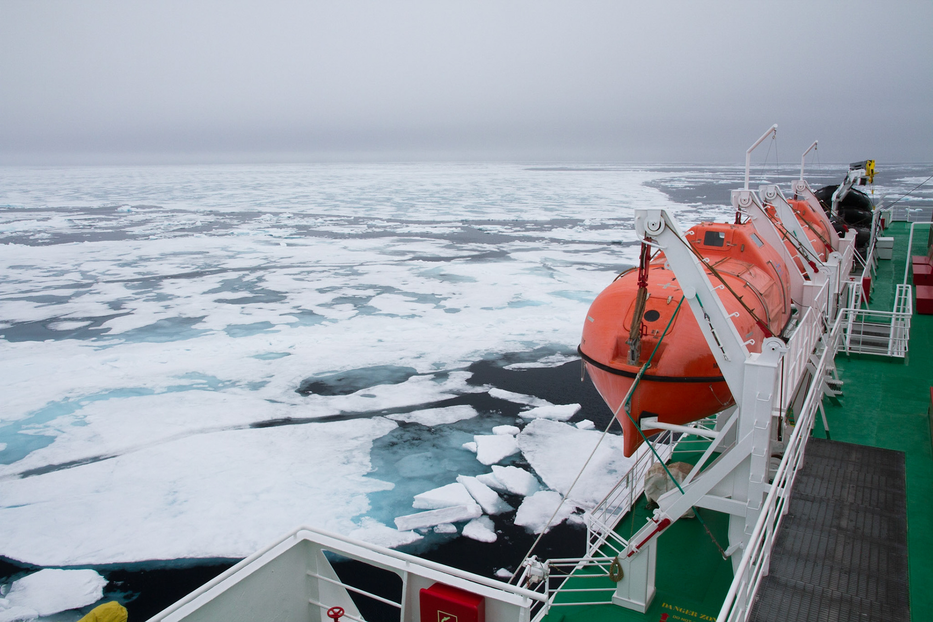 Cruising through the sea ice