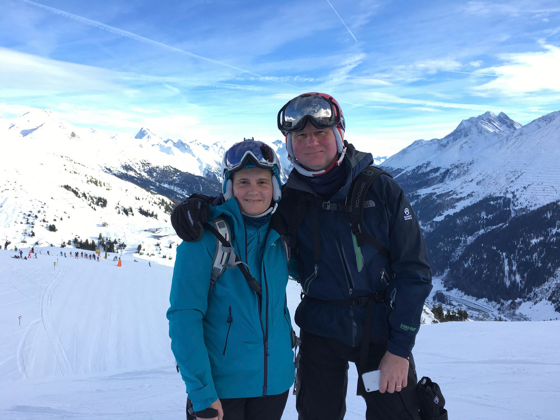 At the top of Galzig