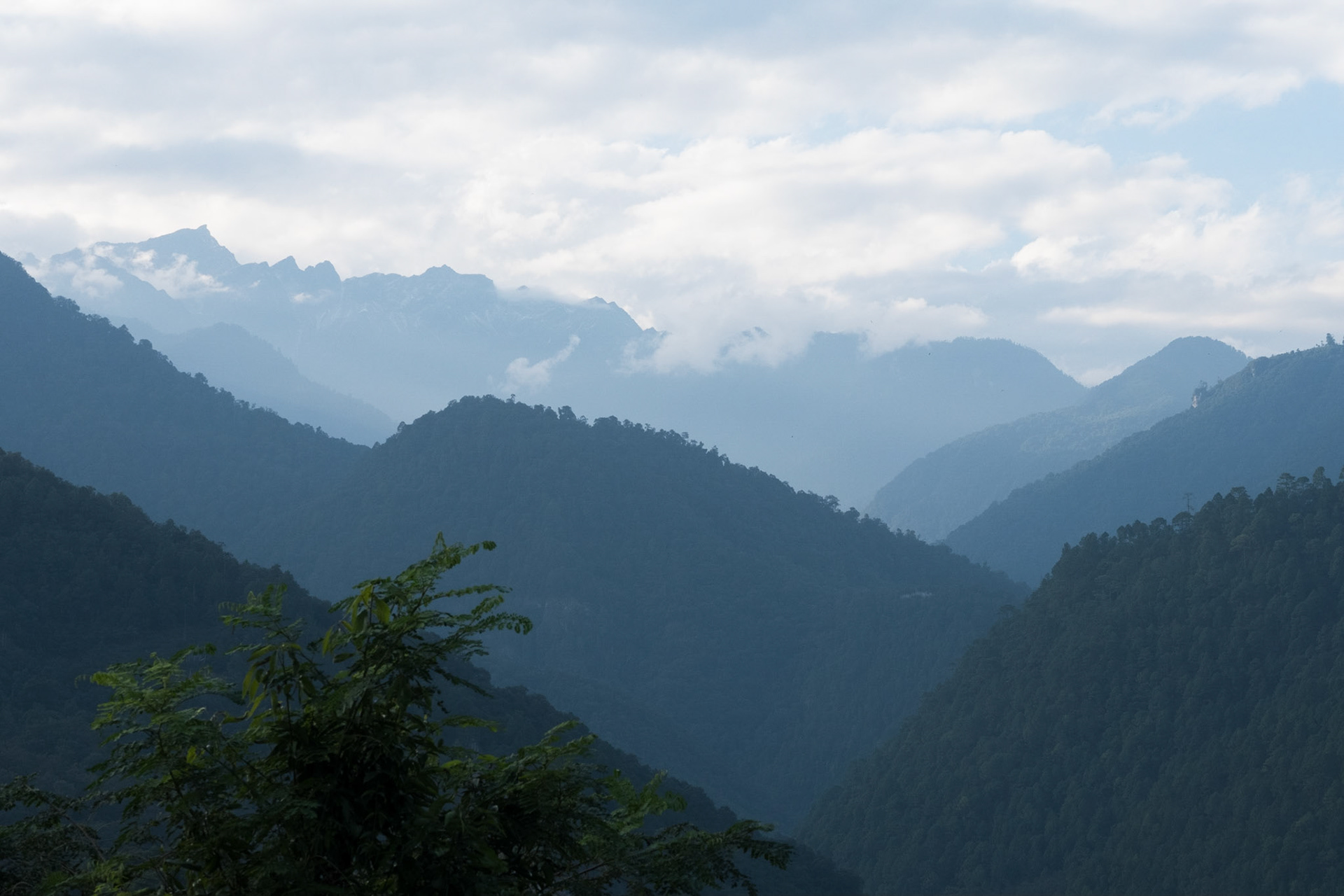 Finally saw the mountains from our room!