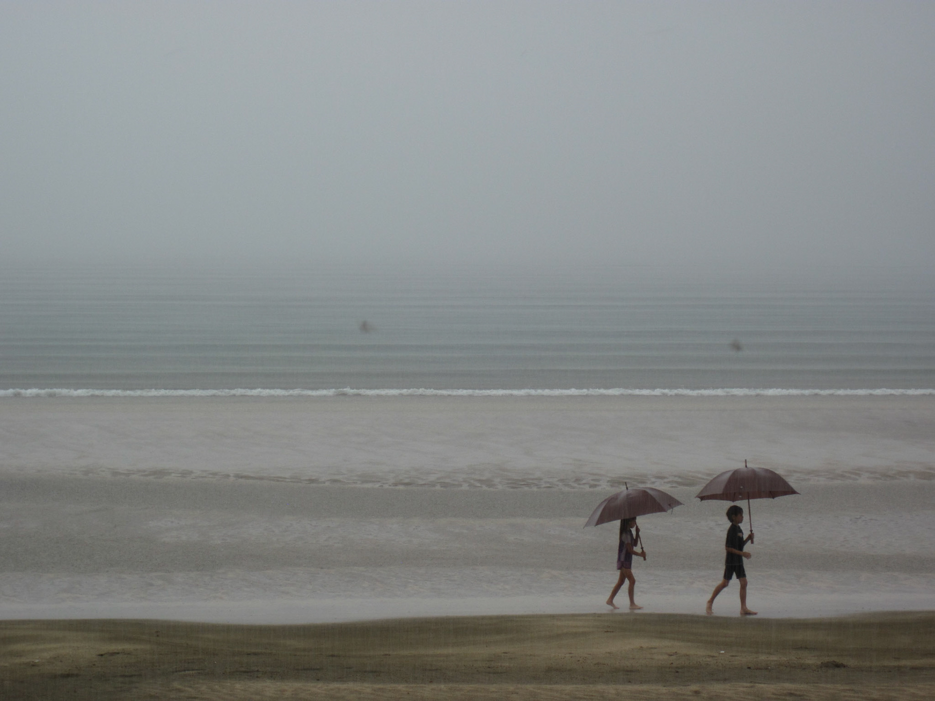 Kids enjoying the rain!