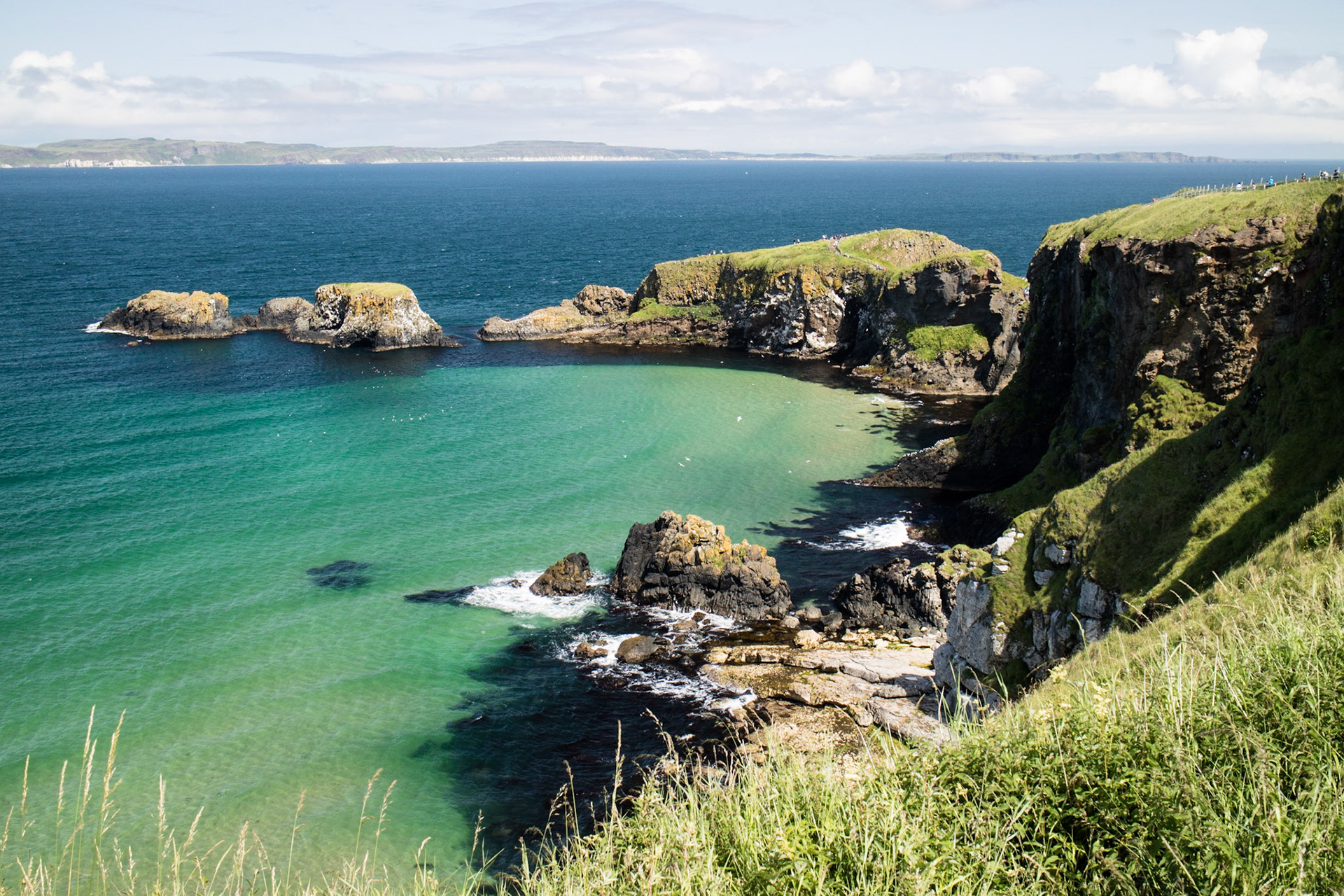 Larrybane Bay and Carrick Island