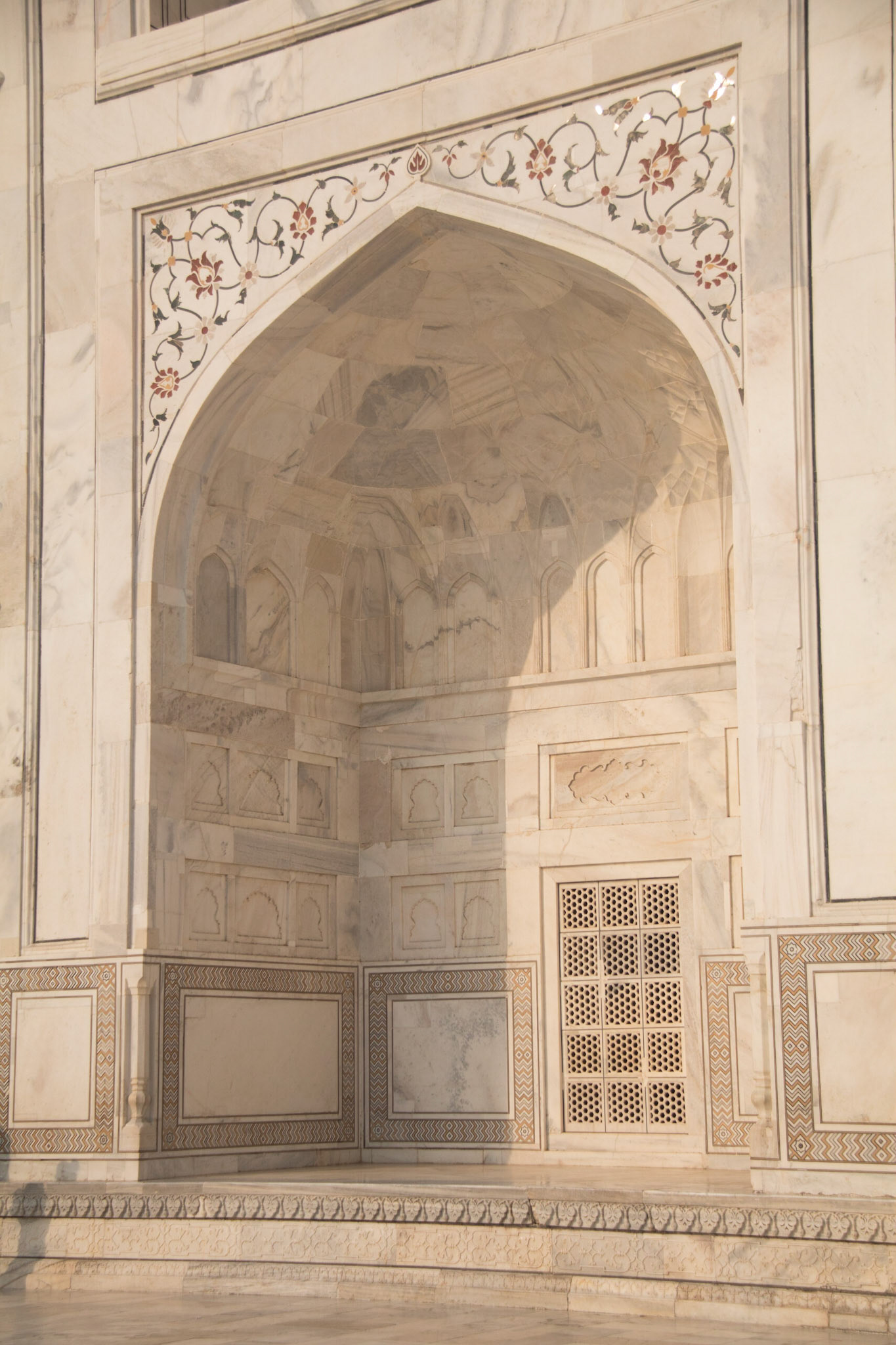 Inlaid stones glinting in the sun