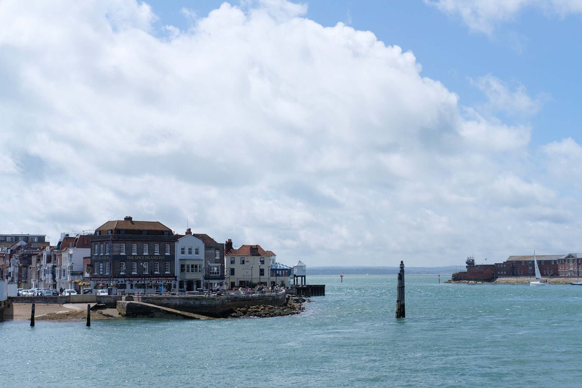 Portsmouth old town and harbour entrance