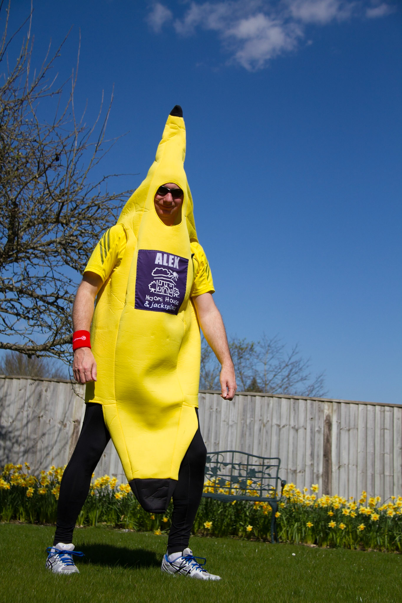 All kitted out in the garden