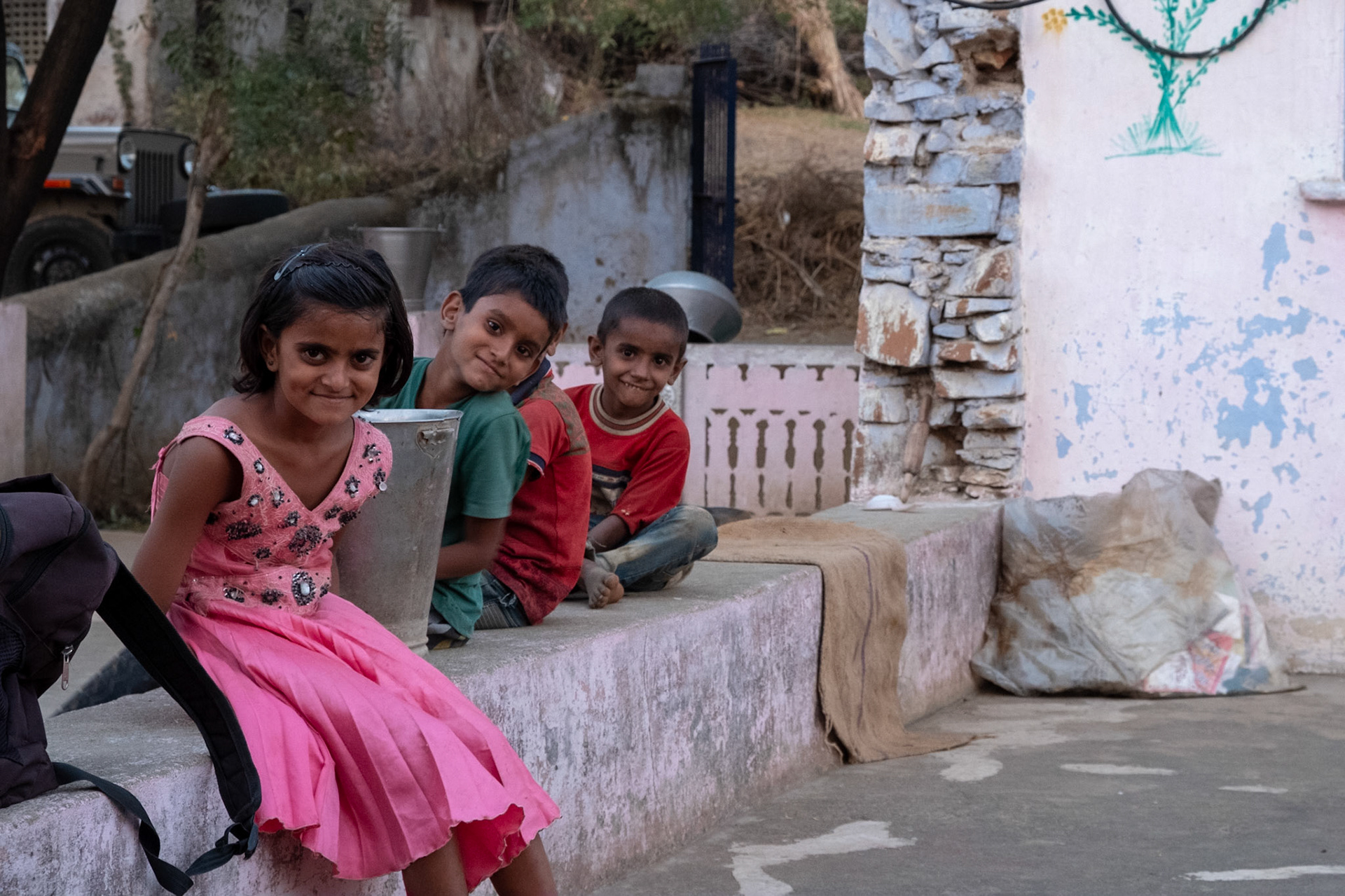 Santosh's niece and nephews