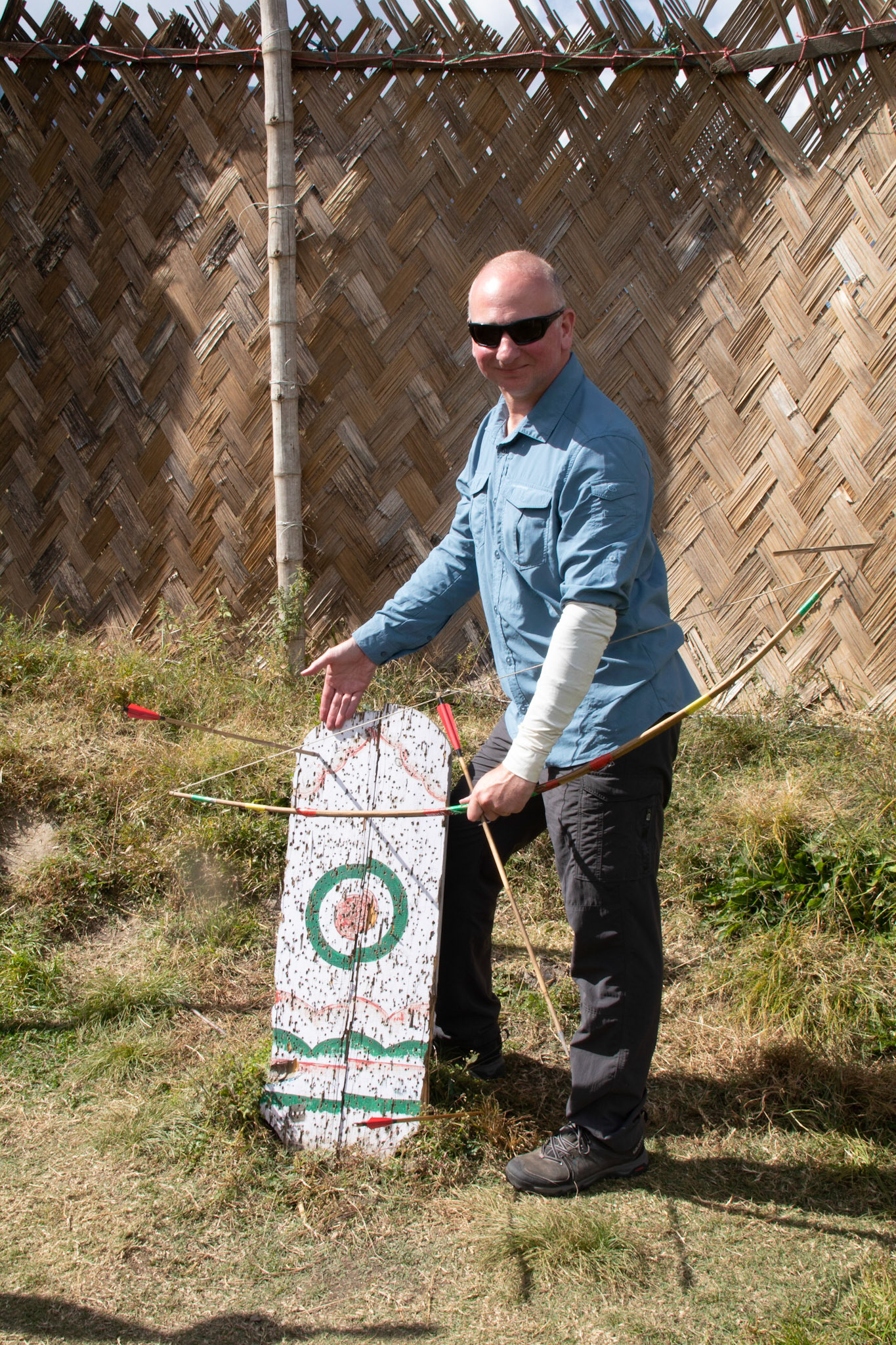 Alex hit the target!