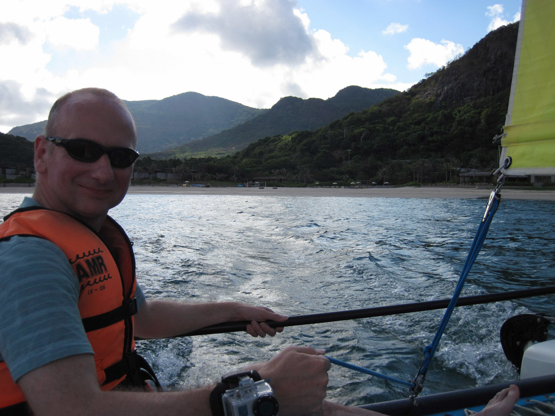 Sailing the Hobie cat