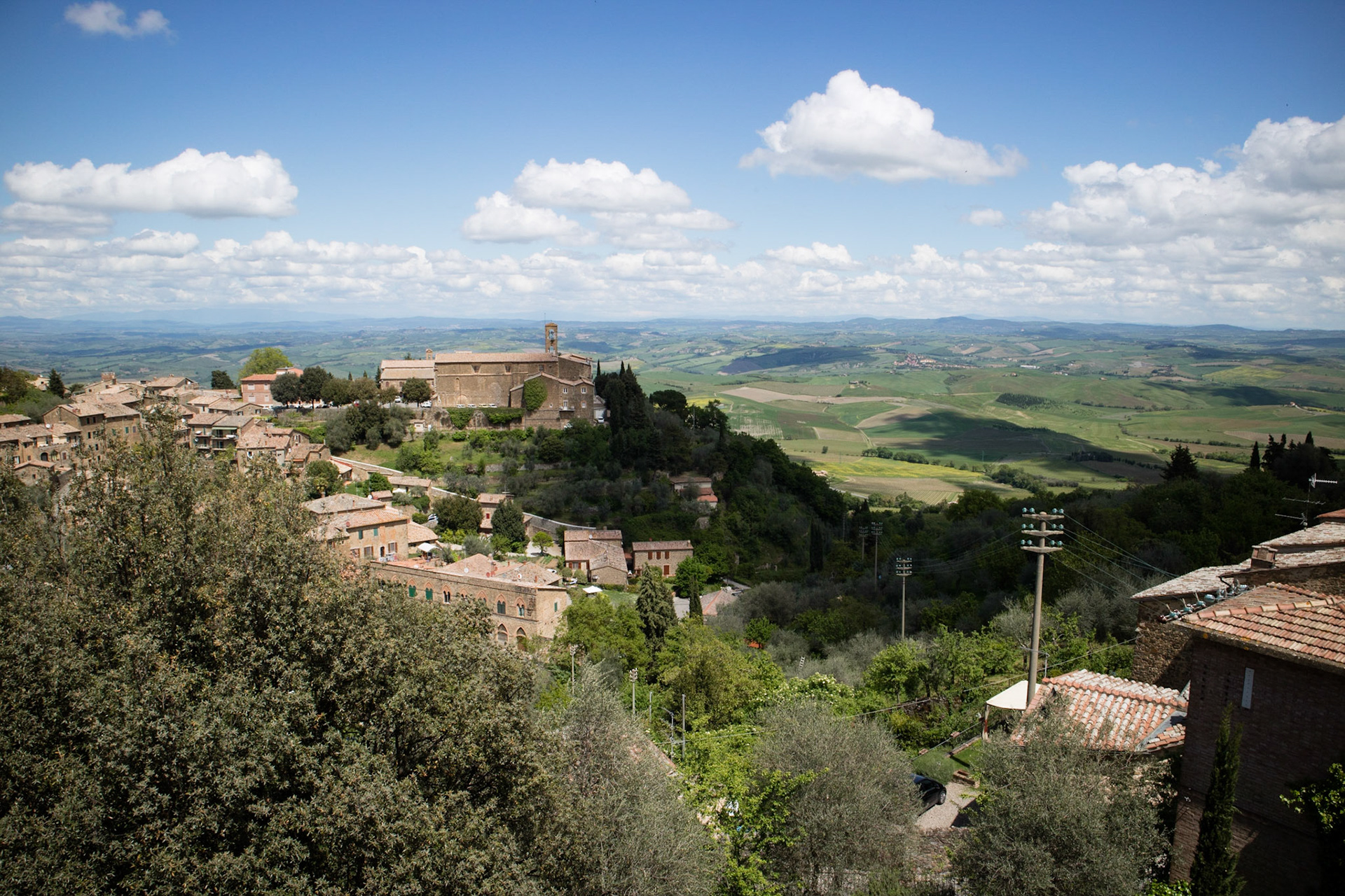 View from room at Il Giglio, Montalcino