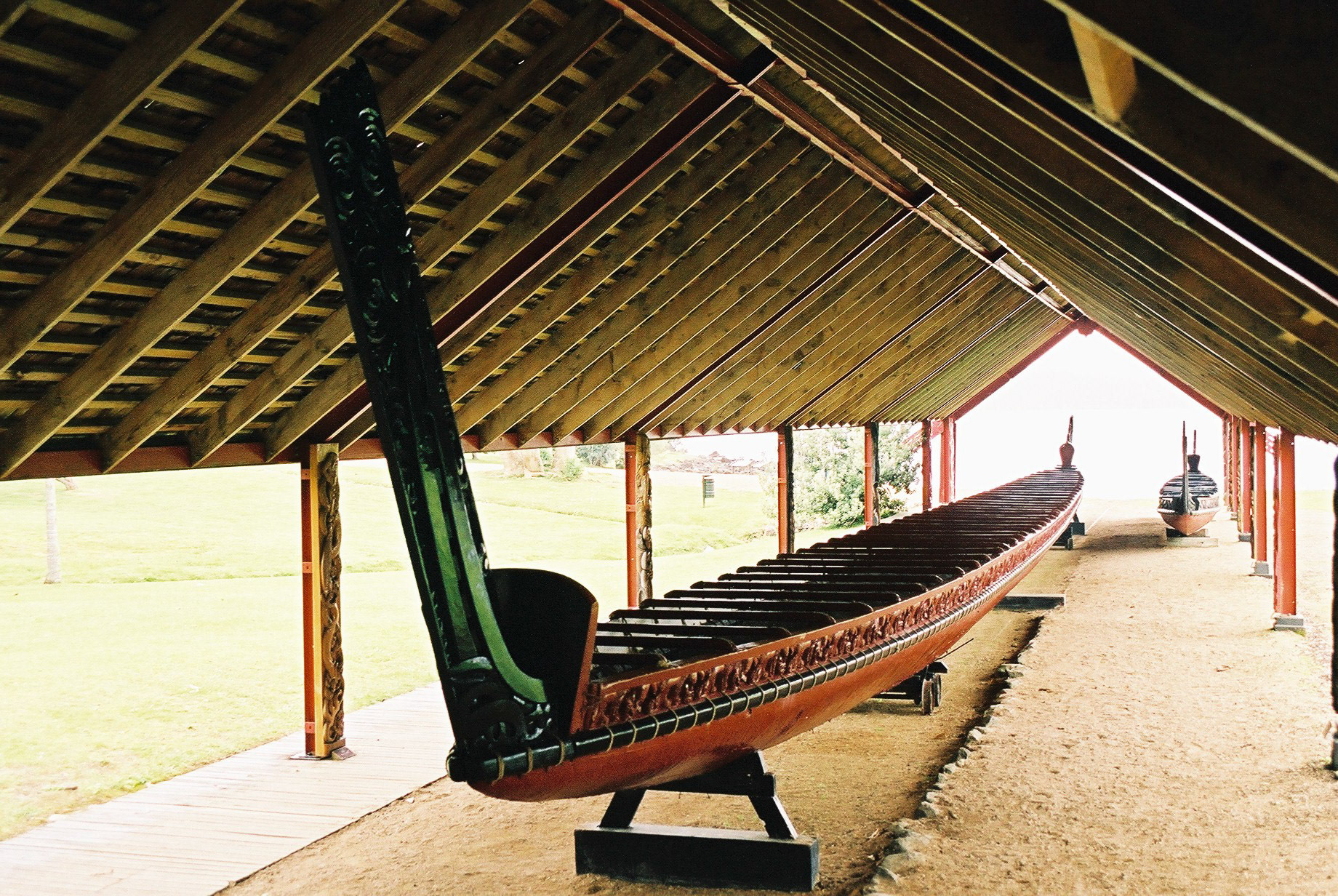 Largest Maori war canoe ever built