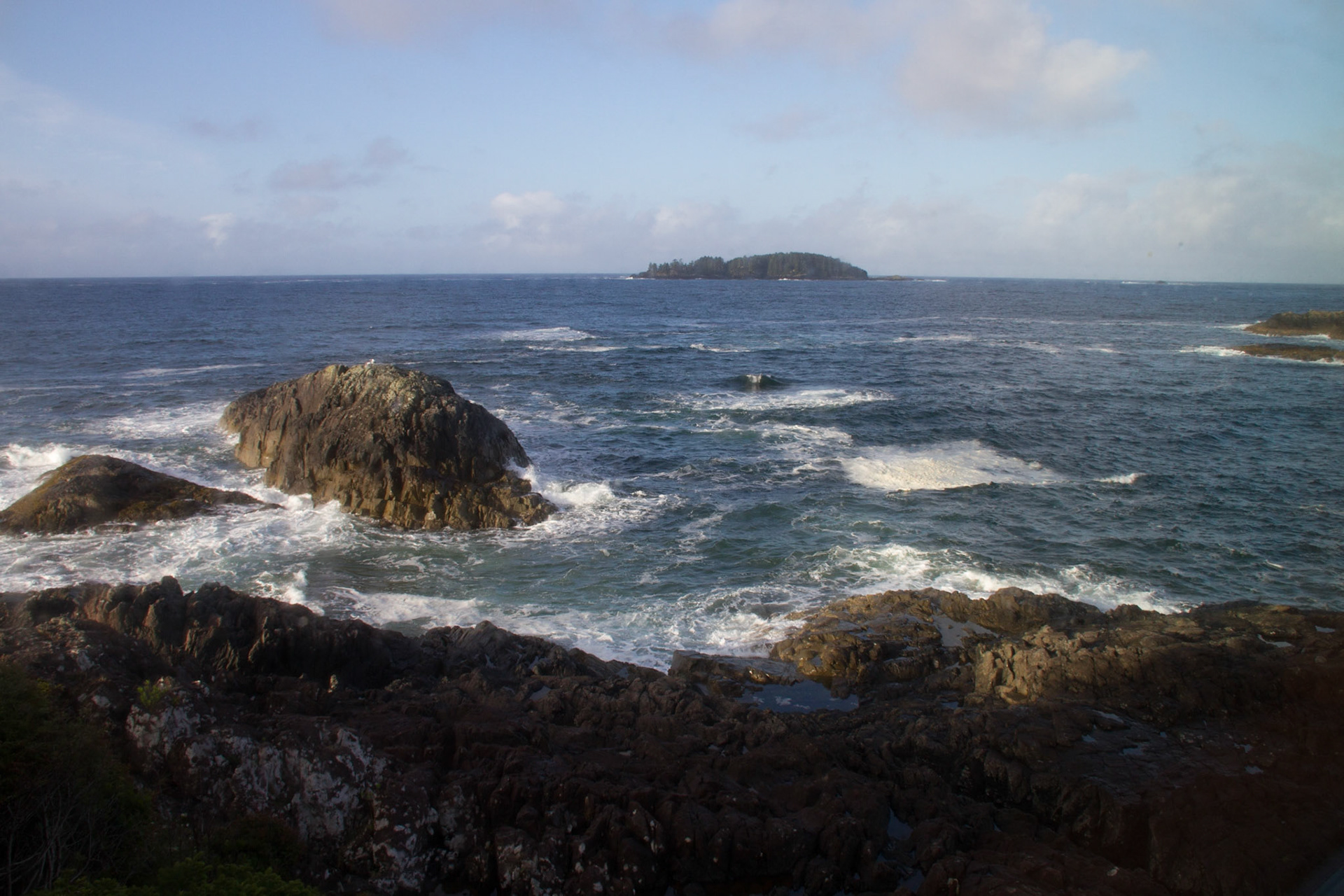 Early morning view from our room at Wickaninnish Inn