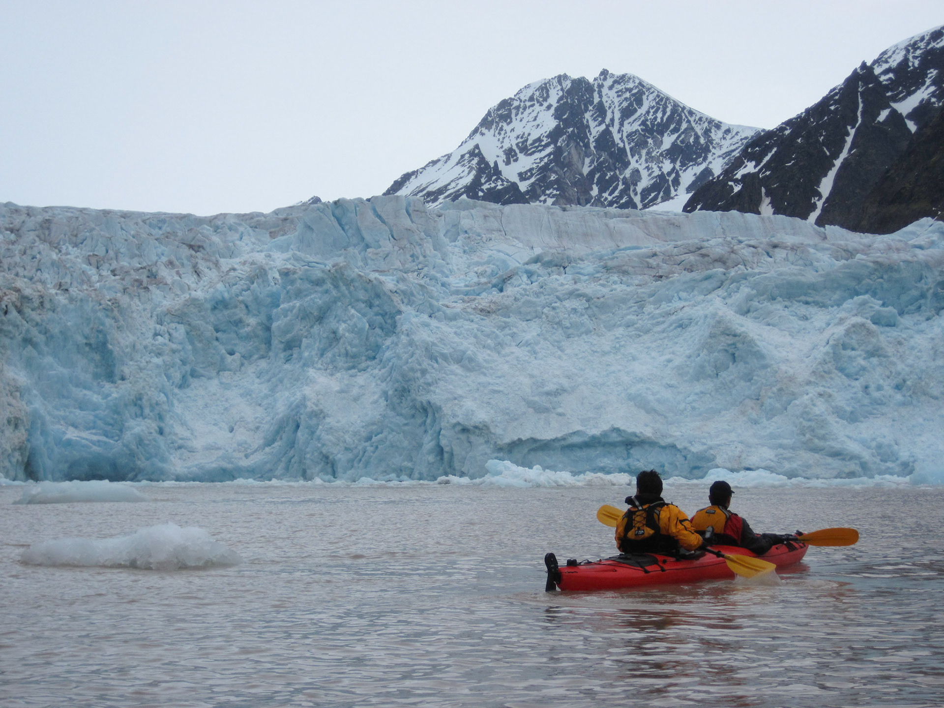 Getting close to a glacier
