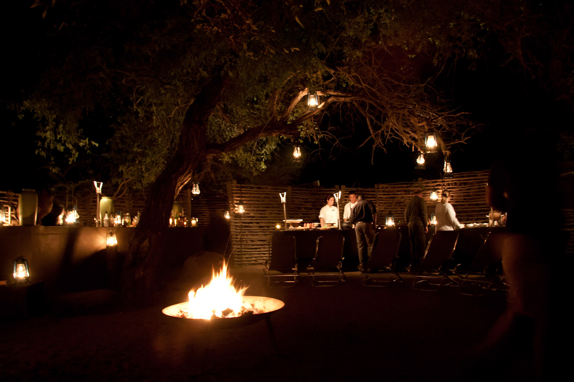 Dinner in the Sweni boma